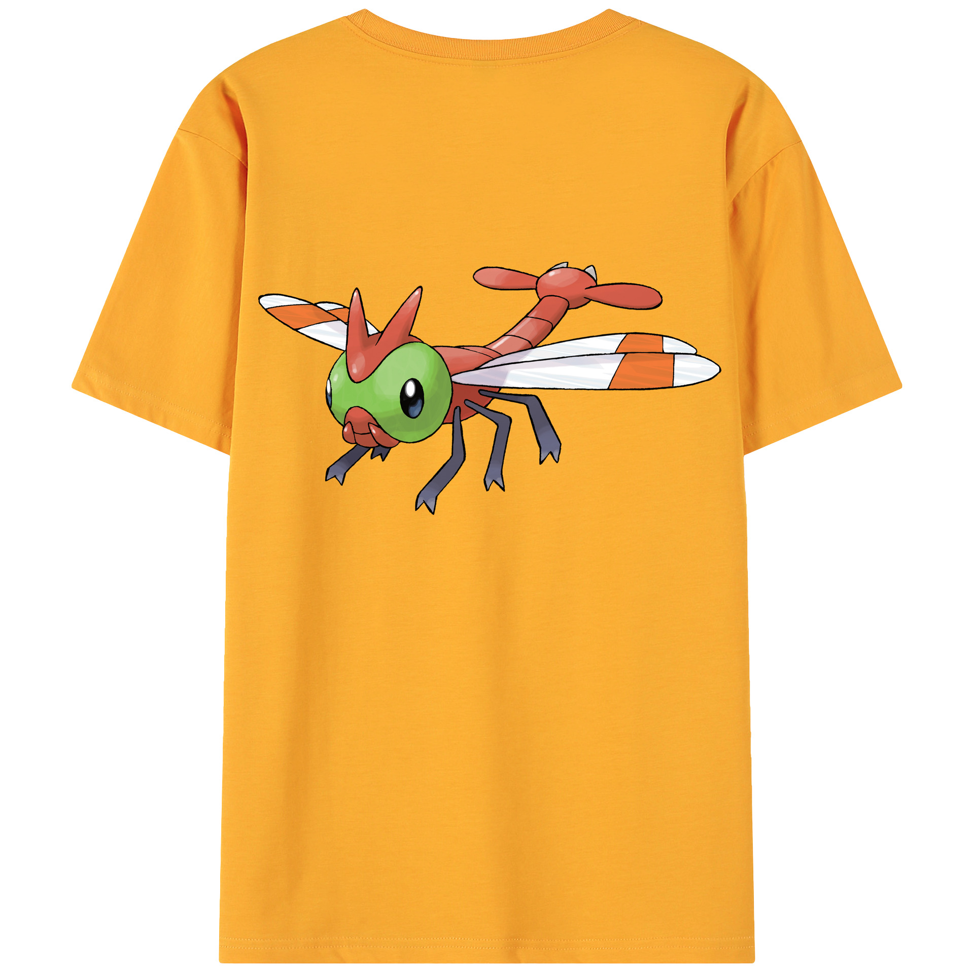 （画像用） ポケットモンスター Pokémon 綿100％ メンズ半袖Tシャツ（バックプリント） 通気性