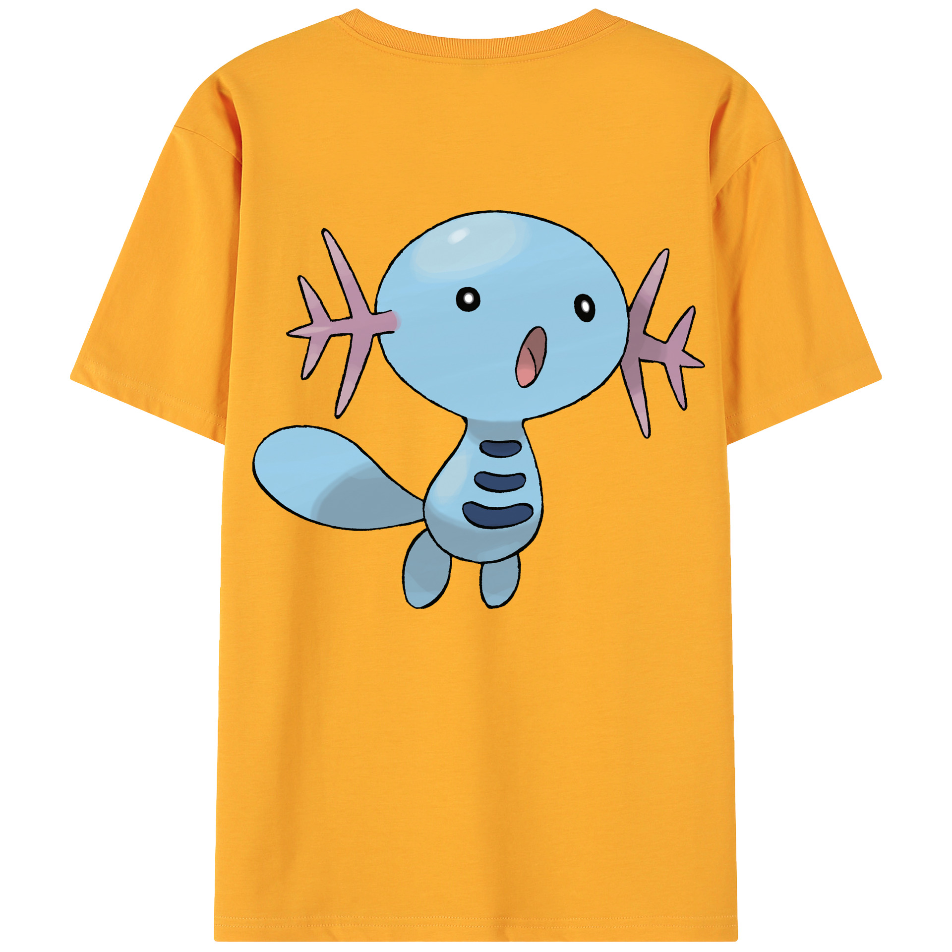 （画像用） ポケットモンスター Pokémon 綿100％ メンズ半袖Tシャツ（バックプリント） 通気性
