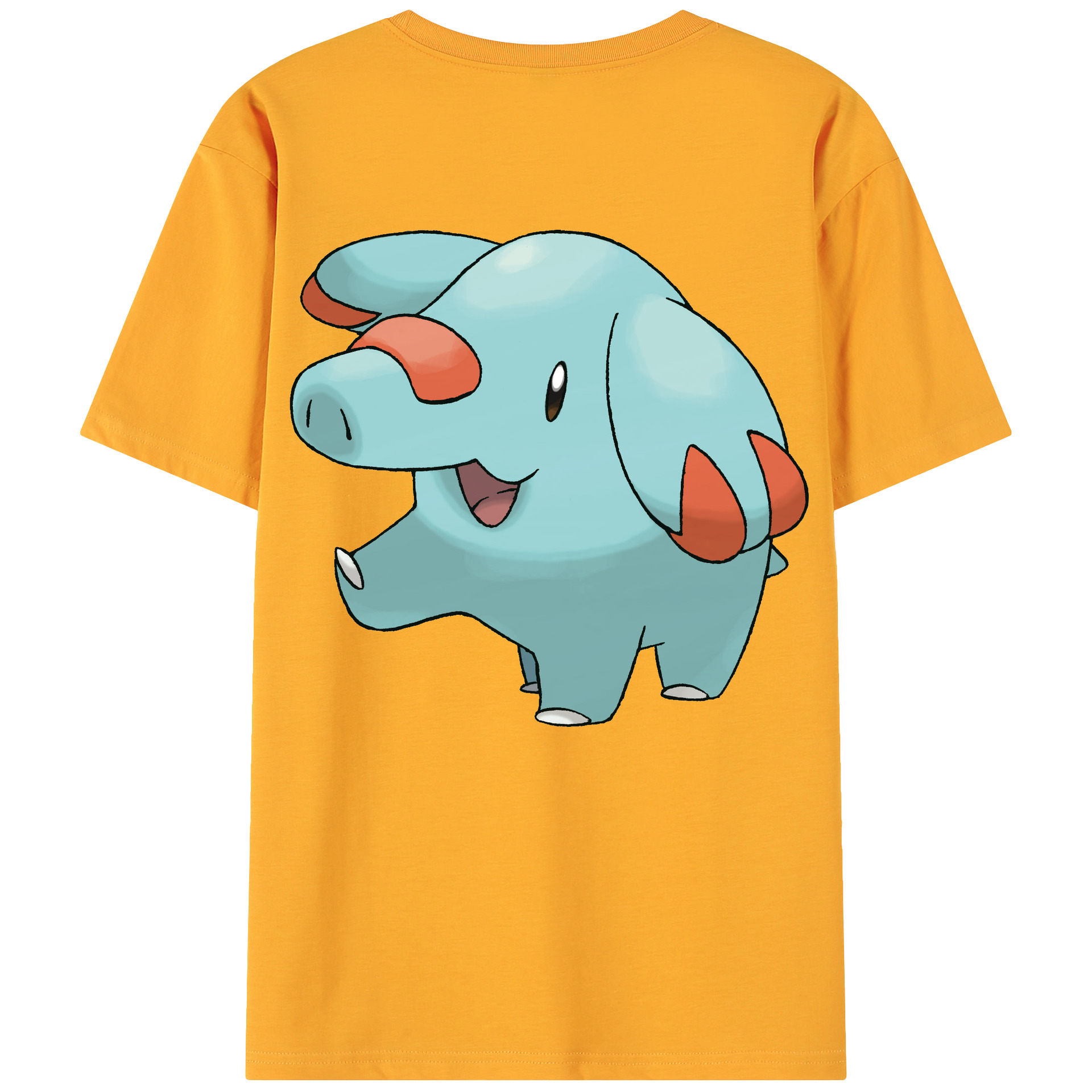 （画像用） ポケットモンスター Pokémon 綿100％ メンズ半袖Tシャツ（バックプリント） 通気性