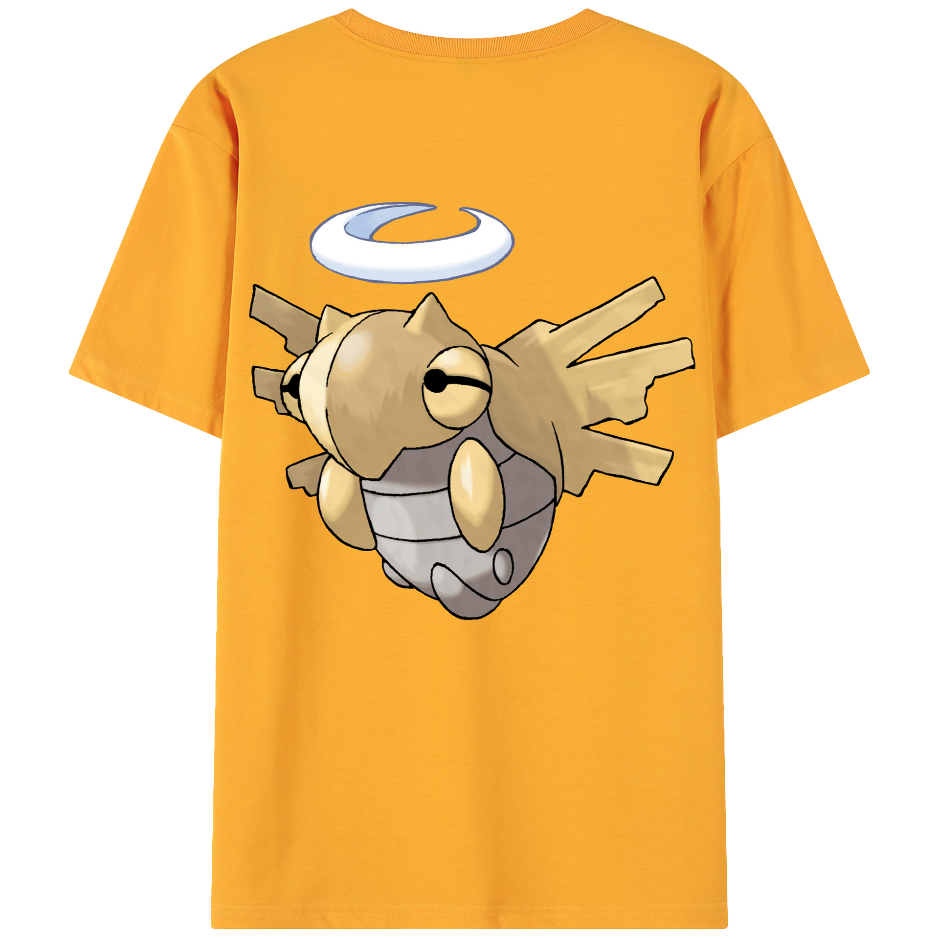 （画像用） ポケットモンスター Pokémon 綿100％ メンズ半袖Tシャツ（バックプリント） 通気性