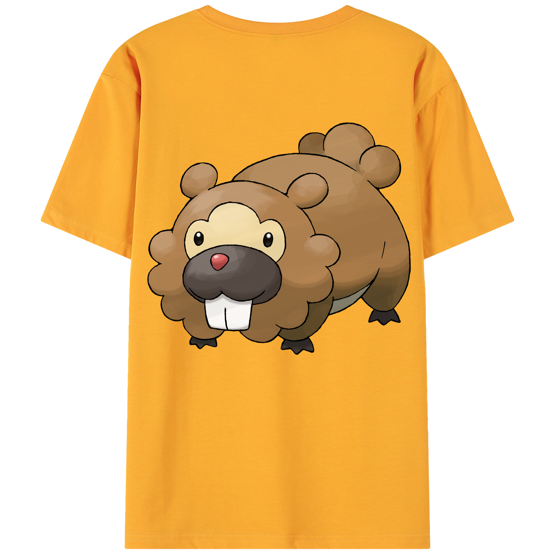 （画像用） ポケットモンスター Pokémon 綿100％ メンズ半袖Tシャツ（バックプリント） 通気性