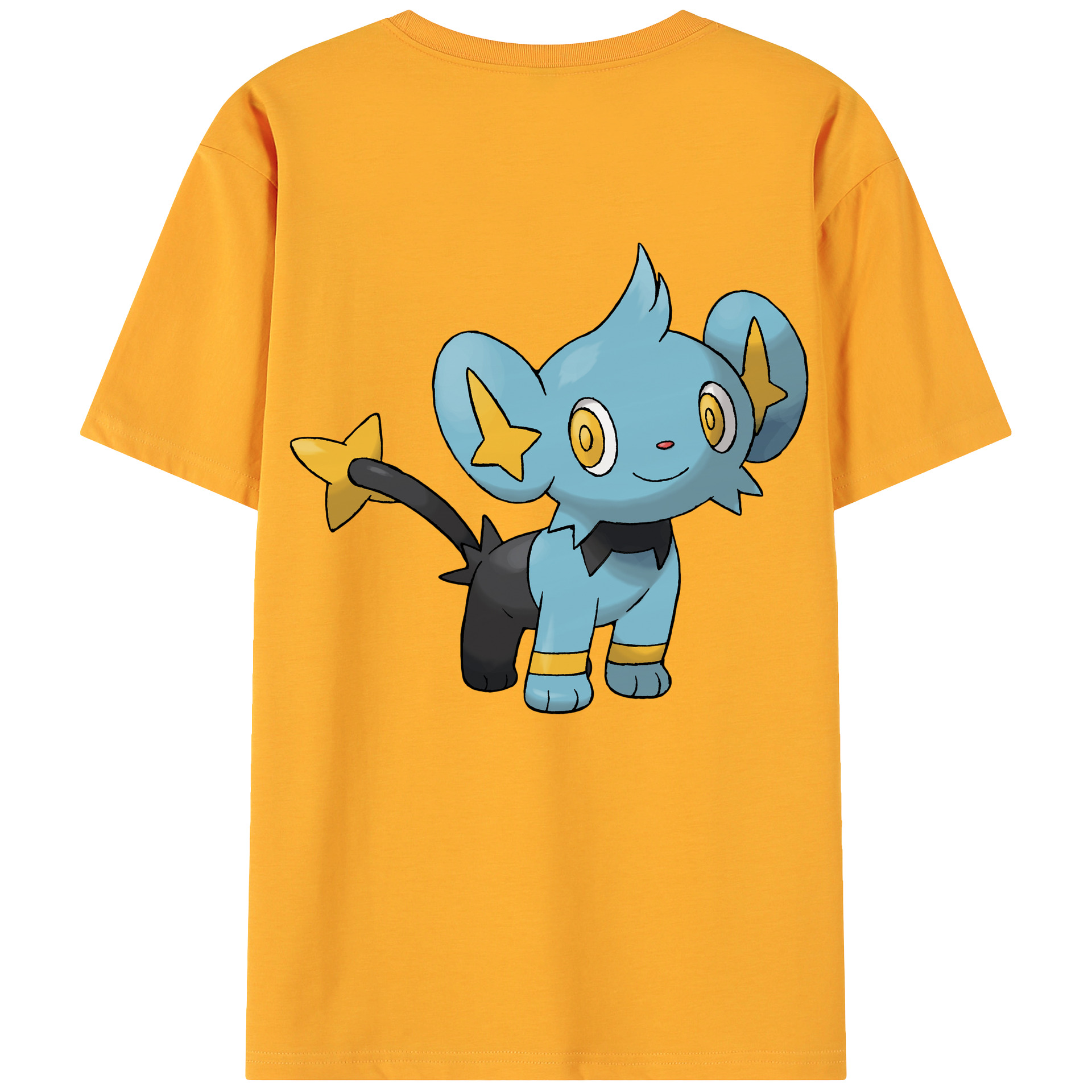 （画像用） ポケットモンスター Pokémon 綿100％ メンズ半袖Tシャツ（バックプリント） 通気性