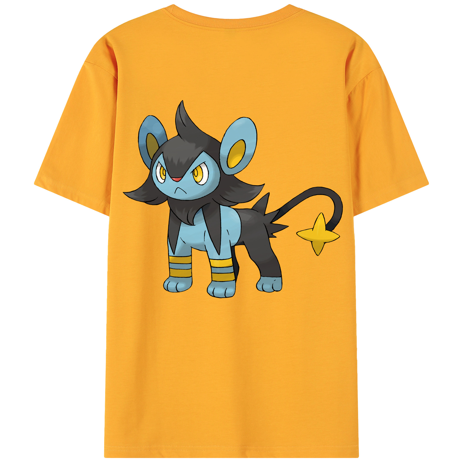 （画像用） ポケットモンスター Pokémon 綿100％ メンズ半袖Tシャツ（バックプリント） 通気性