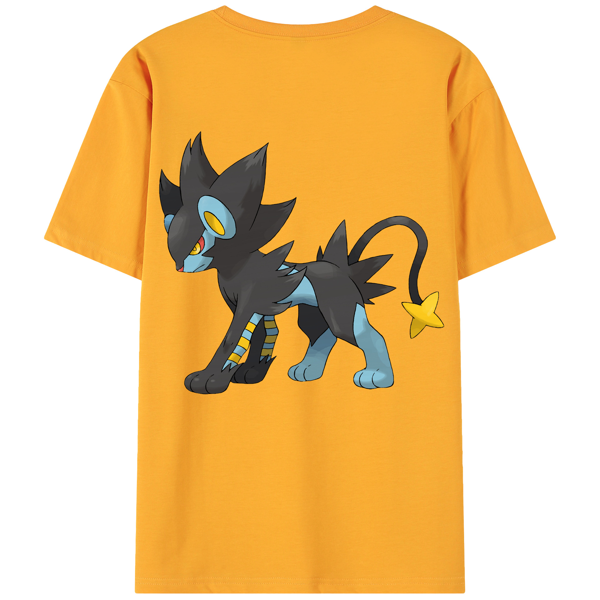 （画像用） ポケットモンスター Pokémon 綿100％ メンズ半袖Tシャツ（バックプリント） 通気性