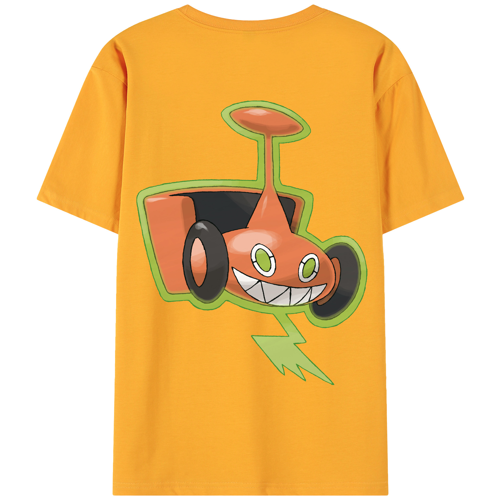 （画像用） ポケットモンスター Pokémon 綿100％ メンズ半袖Tシャツ（バックプリント） 通気性