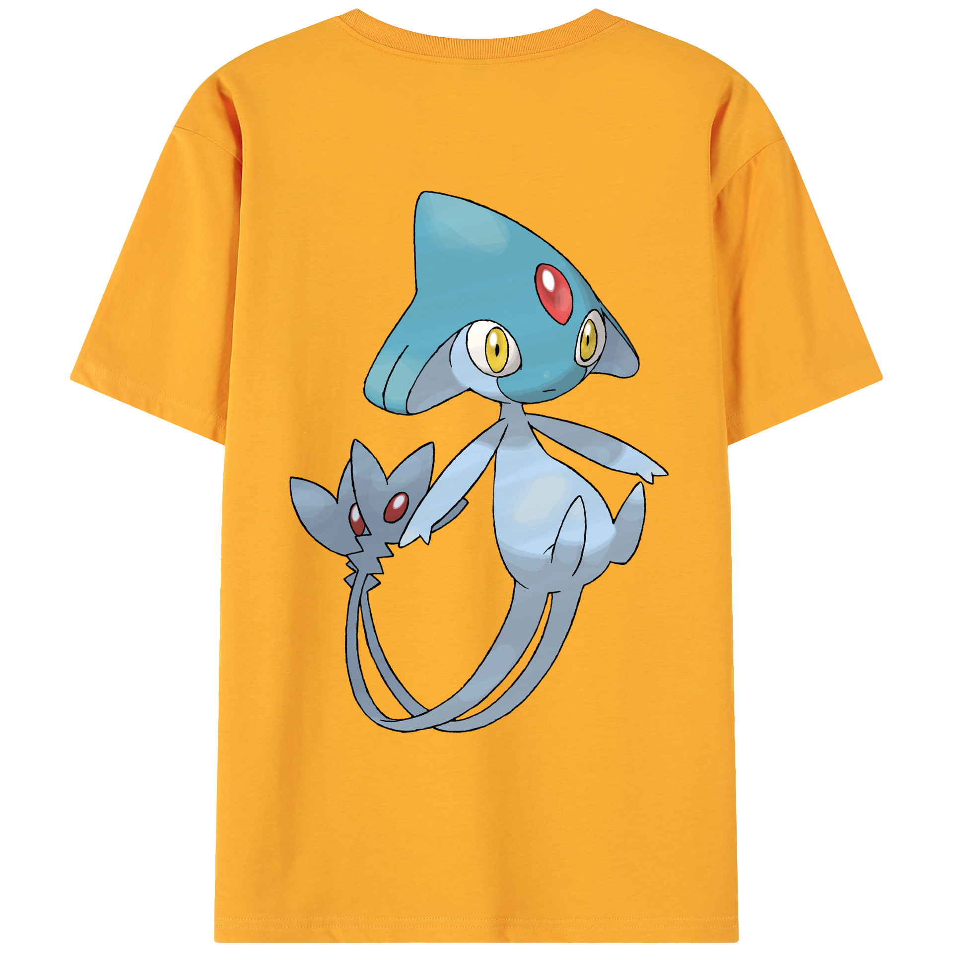 （画像用） ポケットモンスター Pokémon 綿100％ メンズ半袖Tシャツ（バックプリント） 通気性