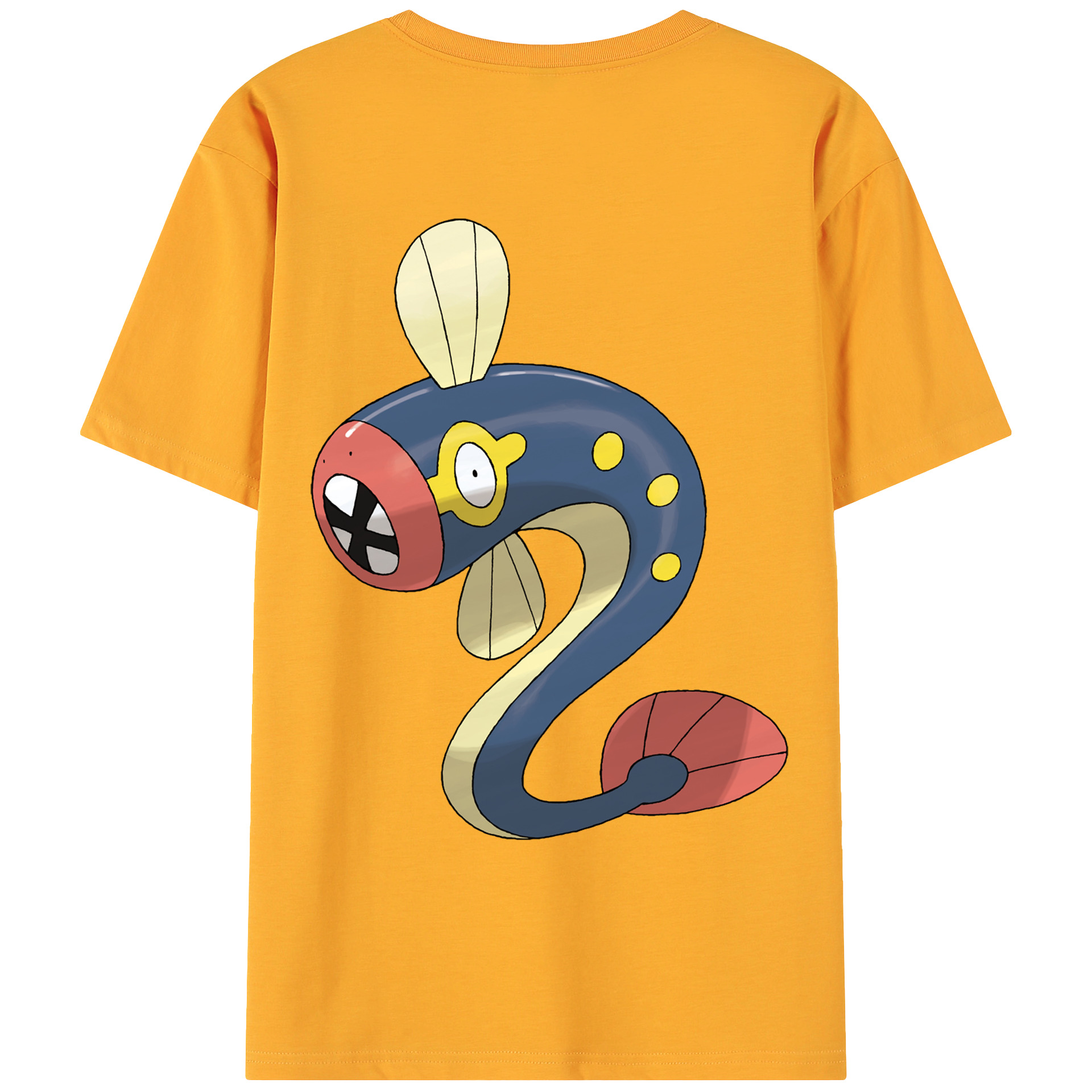 （画像用） ポケットモンスター Pokémon 綿100％ メンズ半袖Tシャツ（バックプリント） 通気性