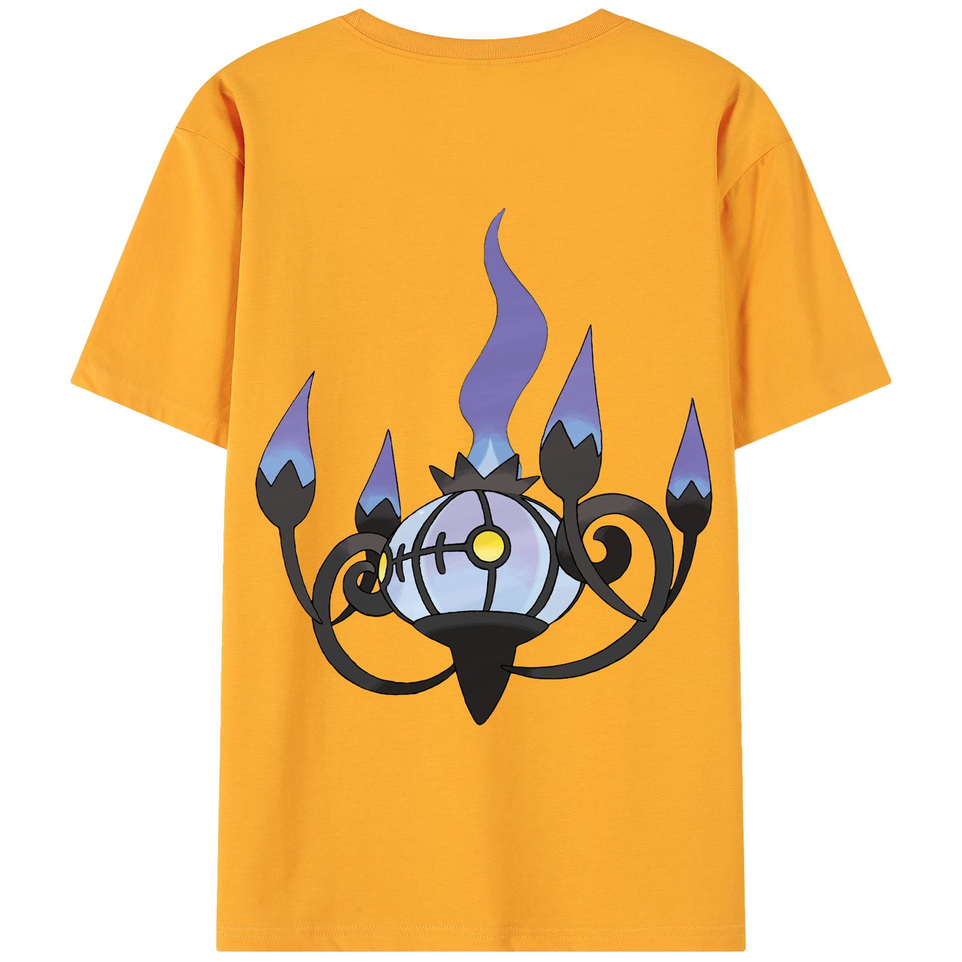（画像用） ポケットモンスター Pokémon 綿100％ メンズ半袖Tシャツ（バックプリント） 通気性