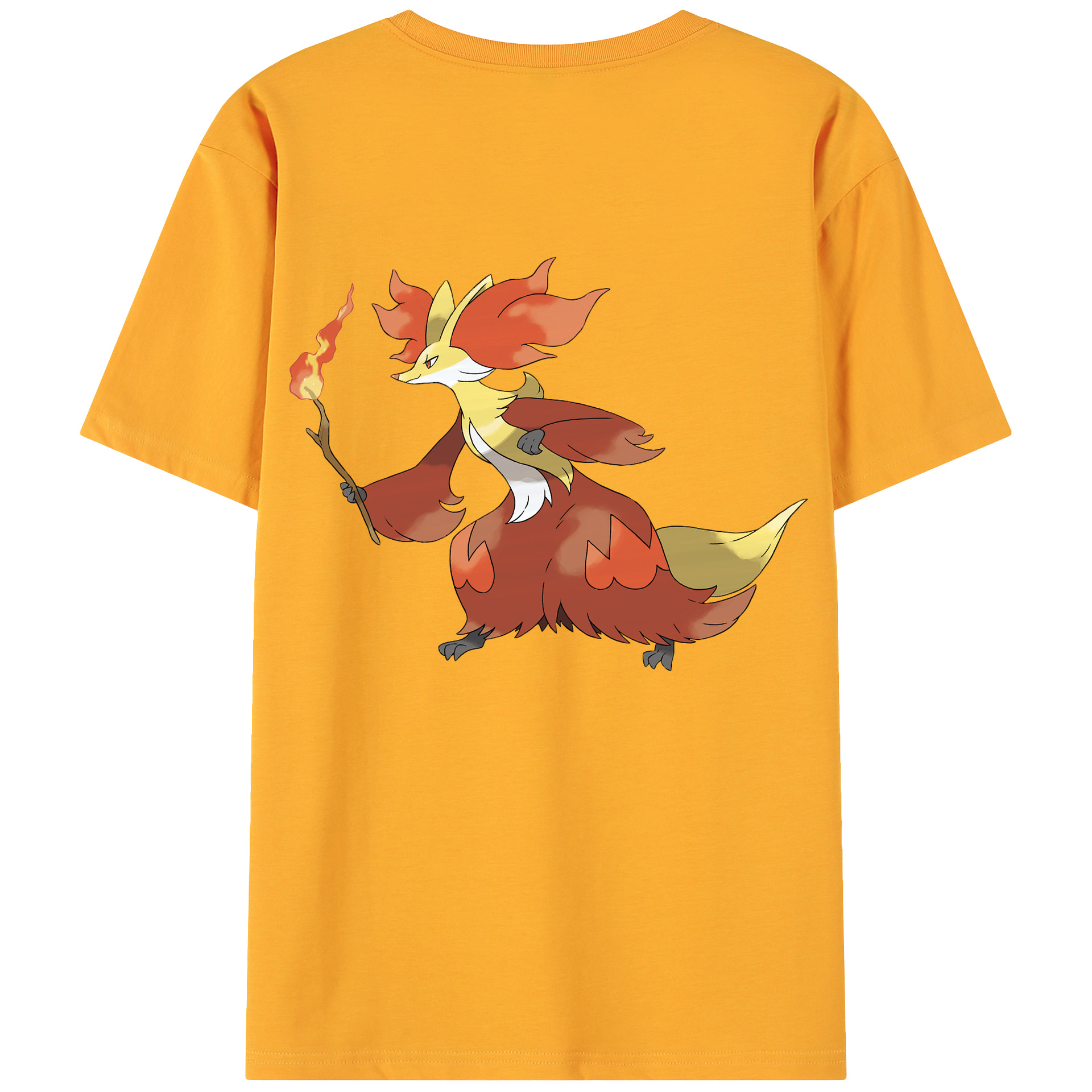（画像用） ポケットモンスター Pokémon 綿100％ メンズ半袖Tシャツ（バックプリント） 通気性