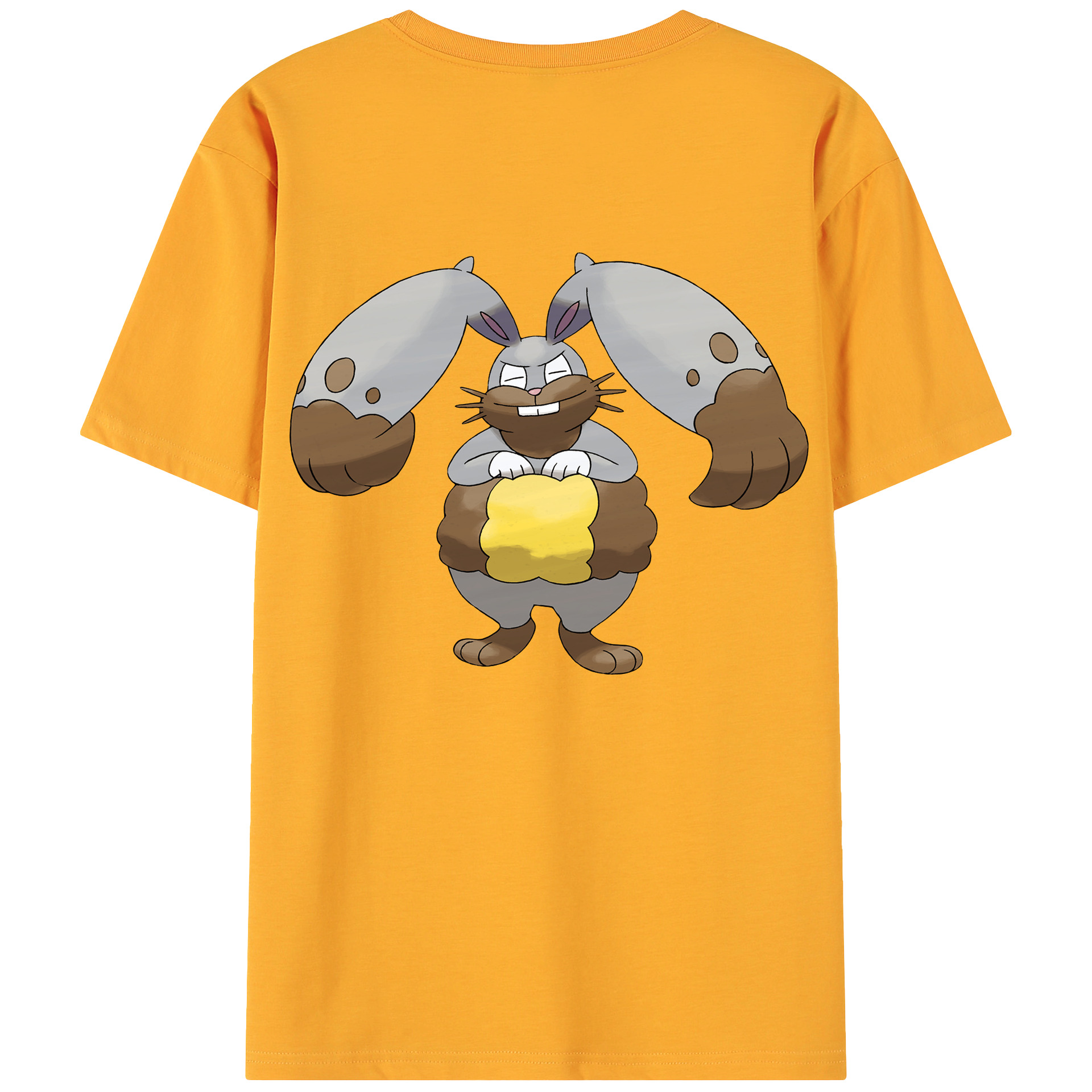 （画像用） ポケットモンスター Pokémon 綿100％ メンズ半袖Tシャツ（バックプリント） 通気性