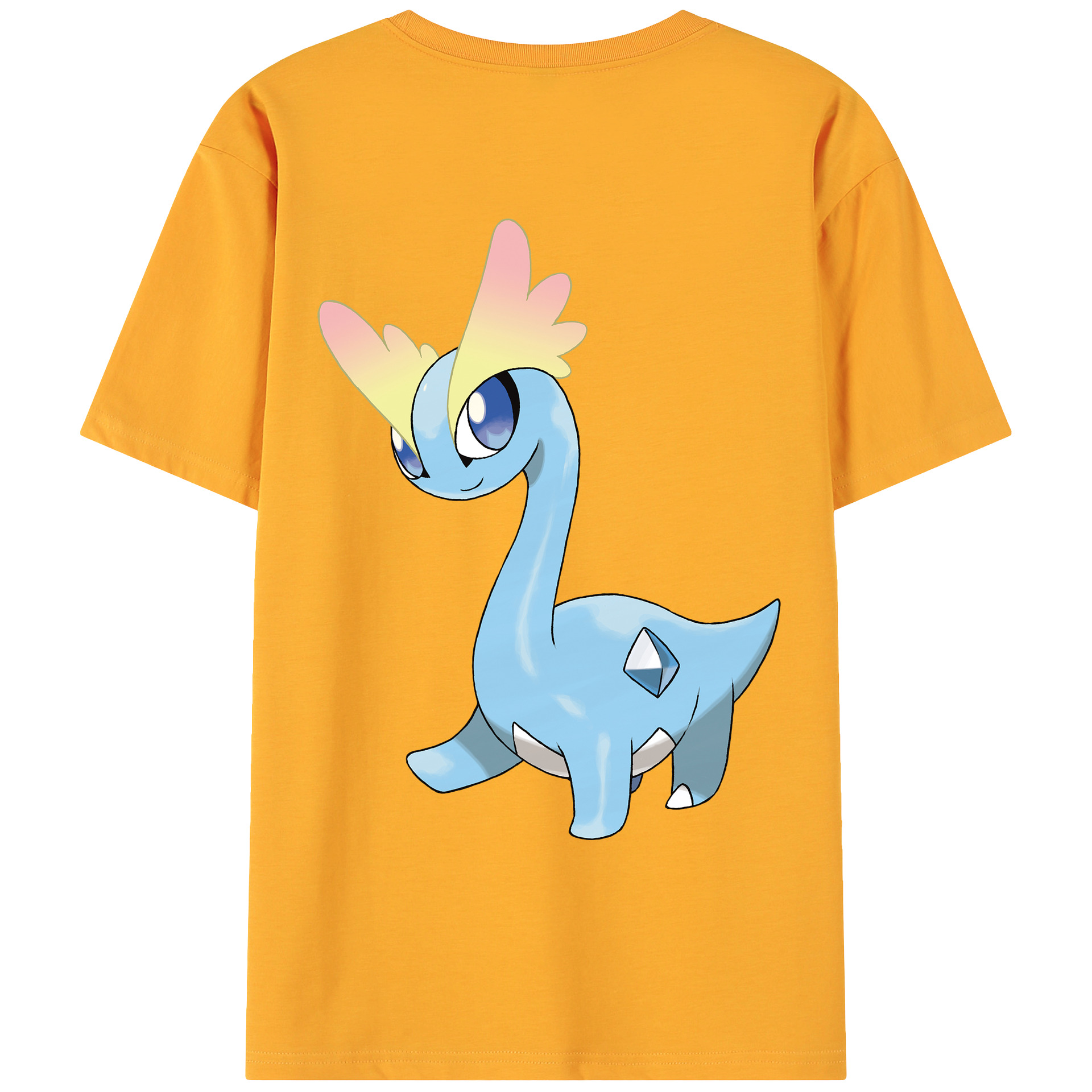 （画像用） ポケットモンスター Pokémon 綿100％ メンズ半袖Tシャツ（バックプリント） 通気性