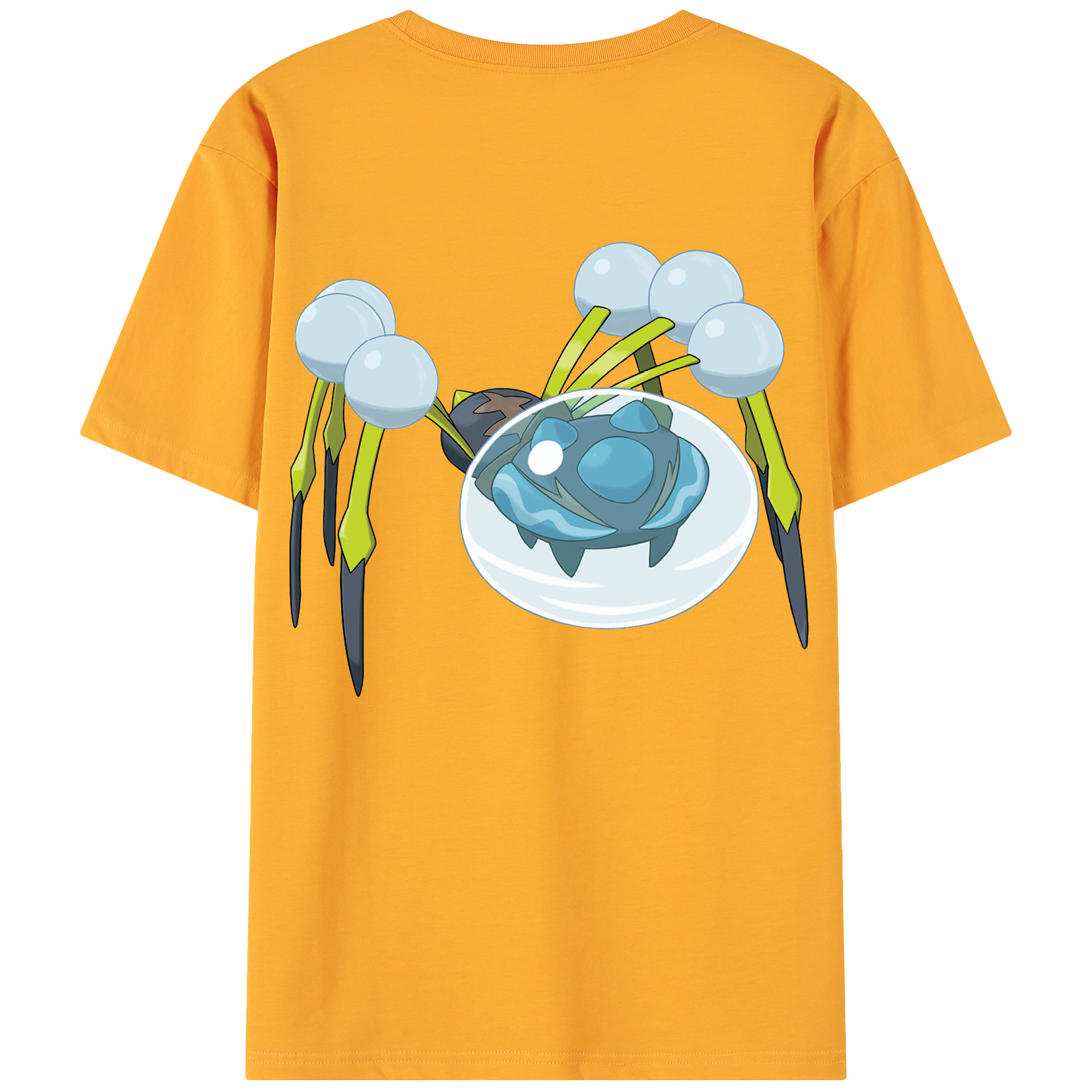 （画像用） ポケットモンスター Pokémon 綿100％ メンズ半袖Tシャツ（バックプリント） 通気性