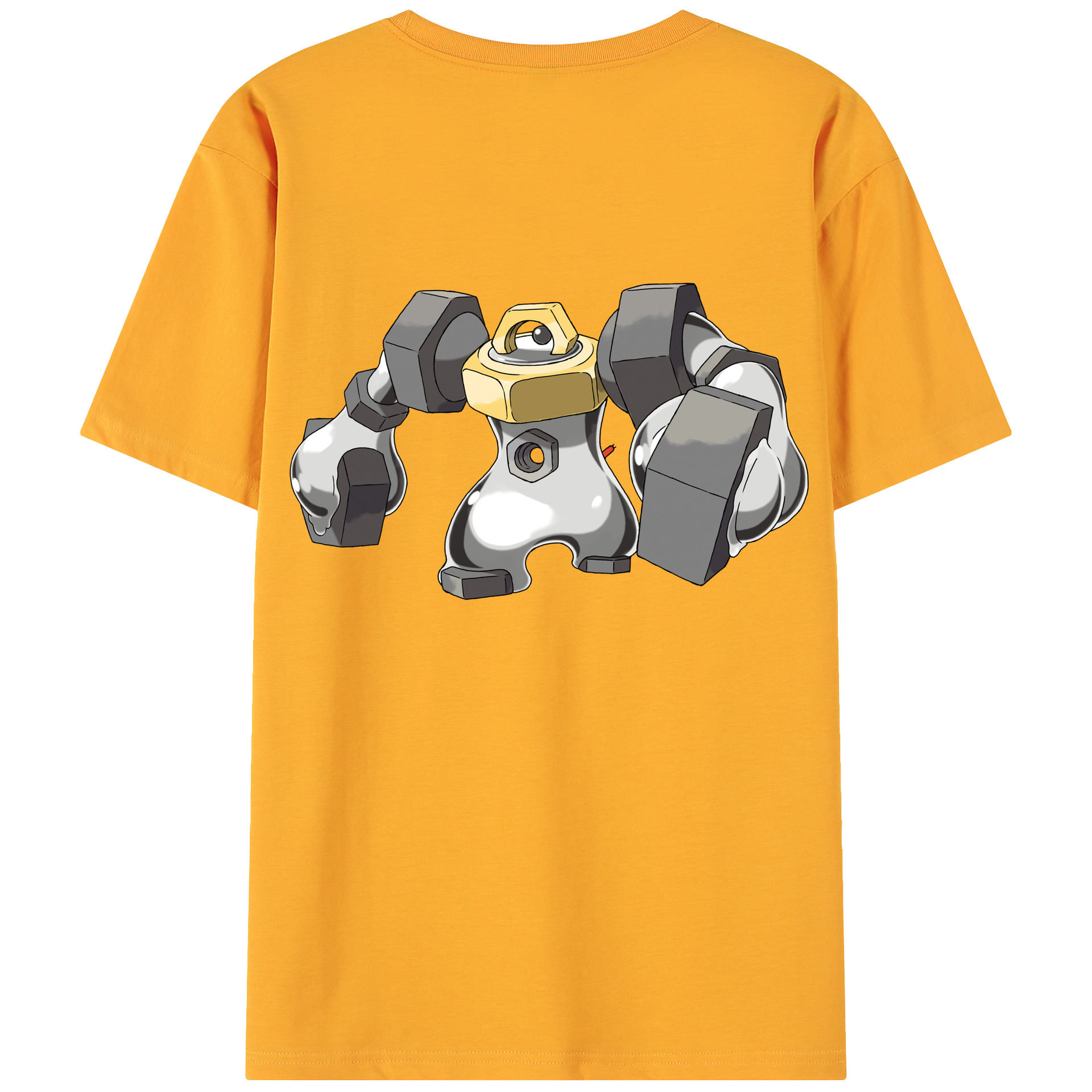 （画像用） ポケットモンスター Pokémon 綿100％ メンズ半袖Tシャツ（バックプリント） 通気性