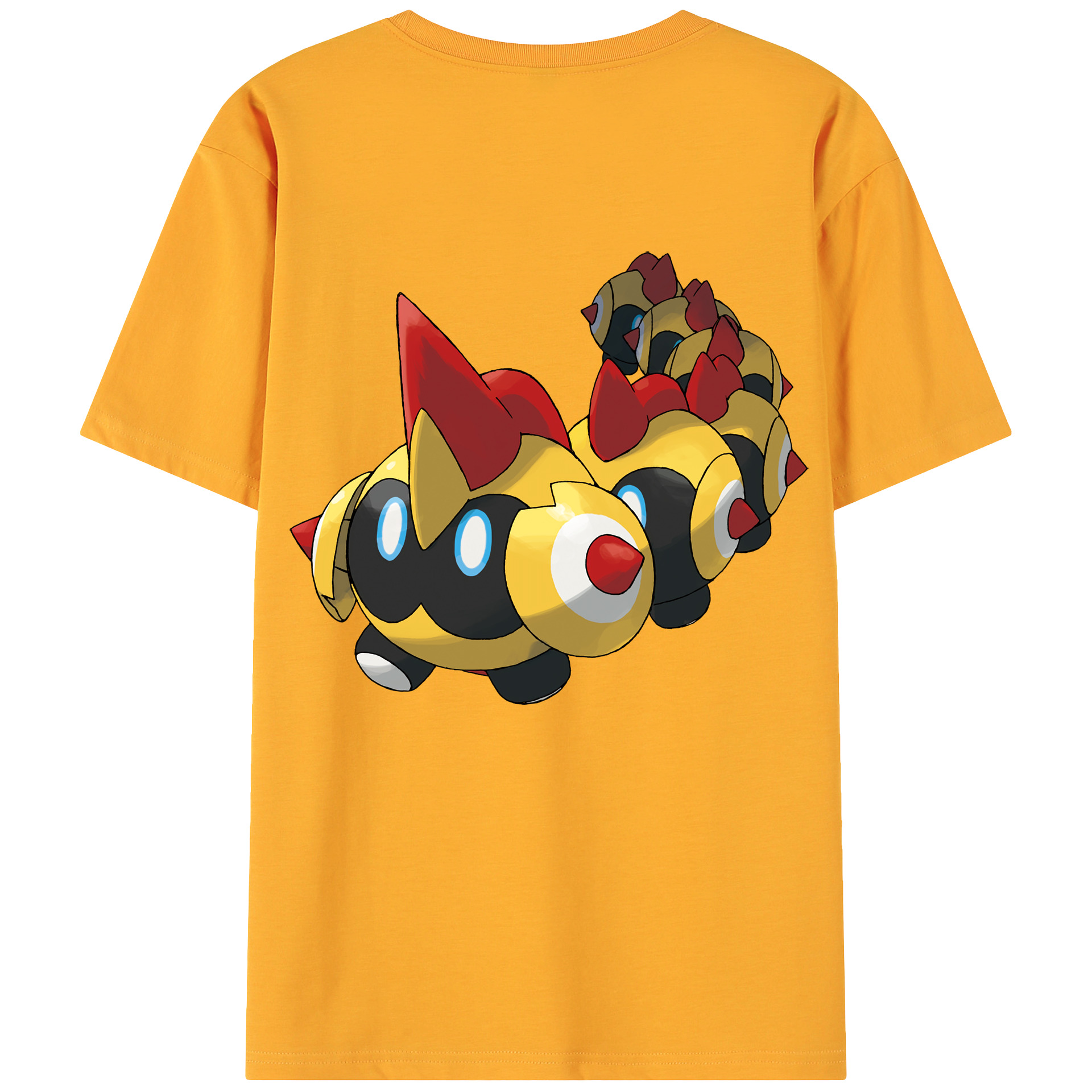 （画像用） ポケットモンスター Pokémon 綿100％ メンズ半袖Tシャツ（バックプリント） 通気性