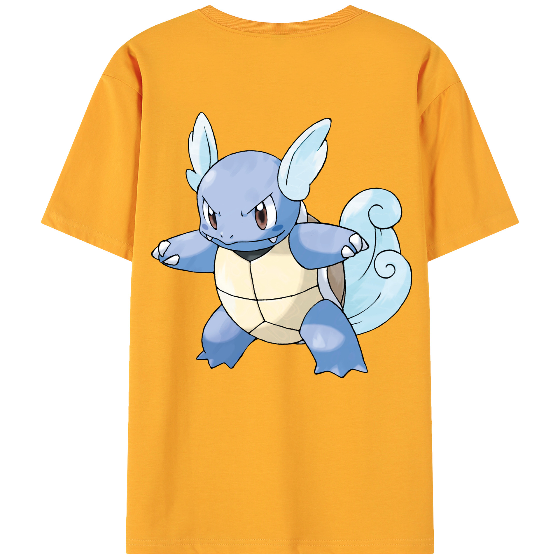 （画像用） ポケットモンスター Pokémon 綿100％ メンズ半袖Tシャツ（バックプリント） 通気性