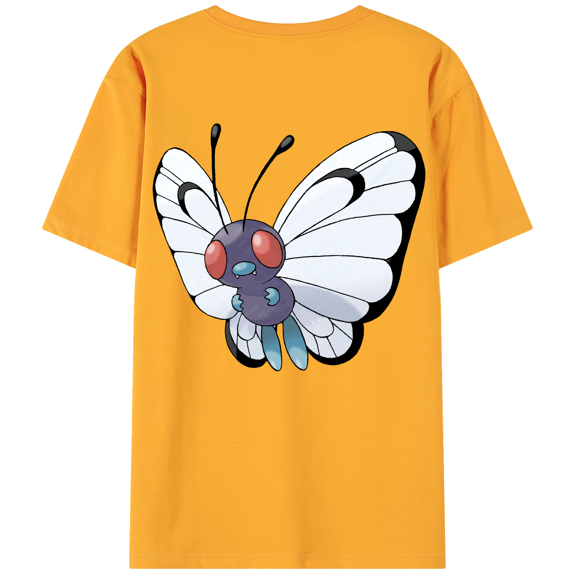 （画像用） ポケットモンスター Pokémon 綿100％ メンズ半袖Tシャツ（バックプリント） 通気性