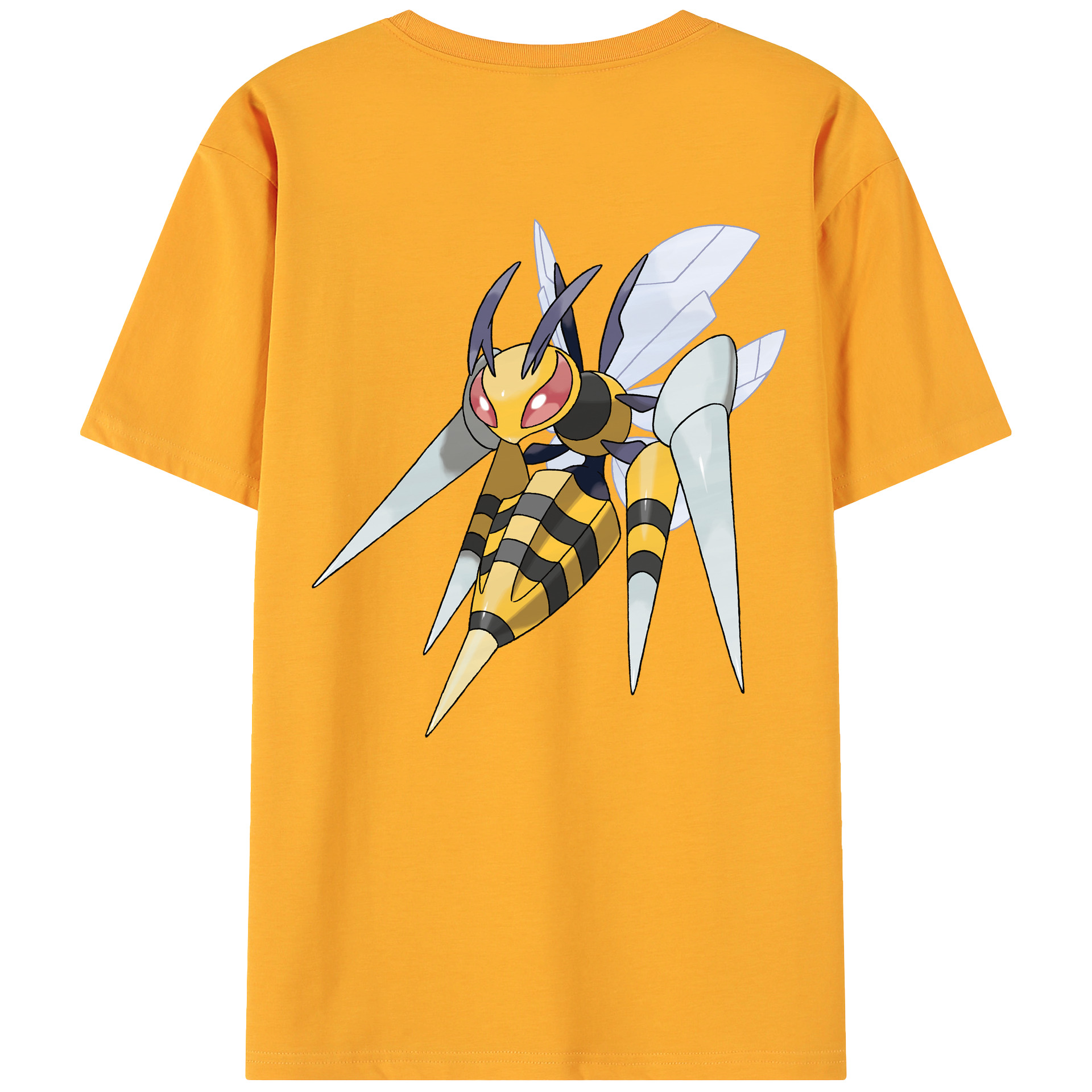 （画像用） ポケットモンスター Pokémon 綿100％ メンズ半袖Tシャツ（バックプリント） 通気性