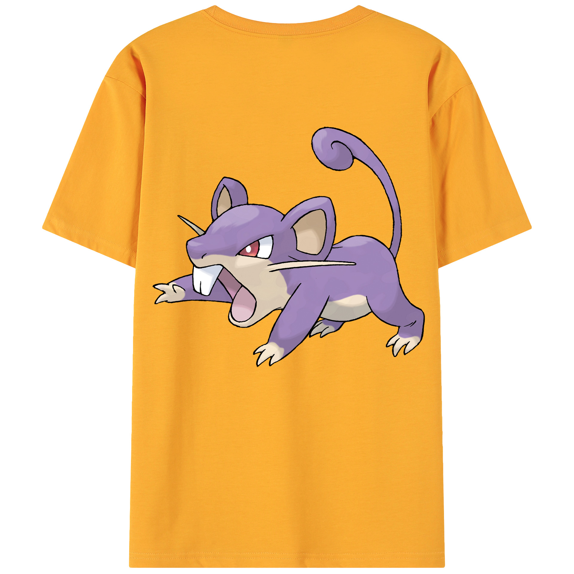 （画像用） ポケットモンスター Pokémon 綿100％ メンズ半袖Tシャツ（バックプリント） 通気性