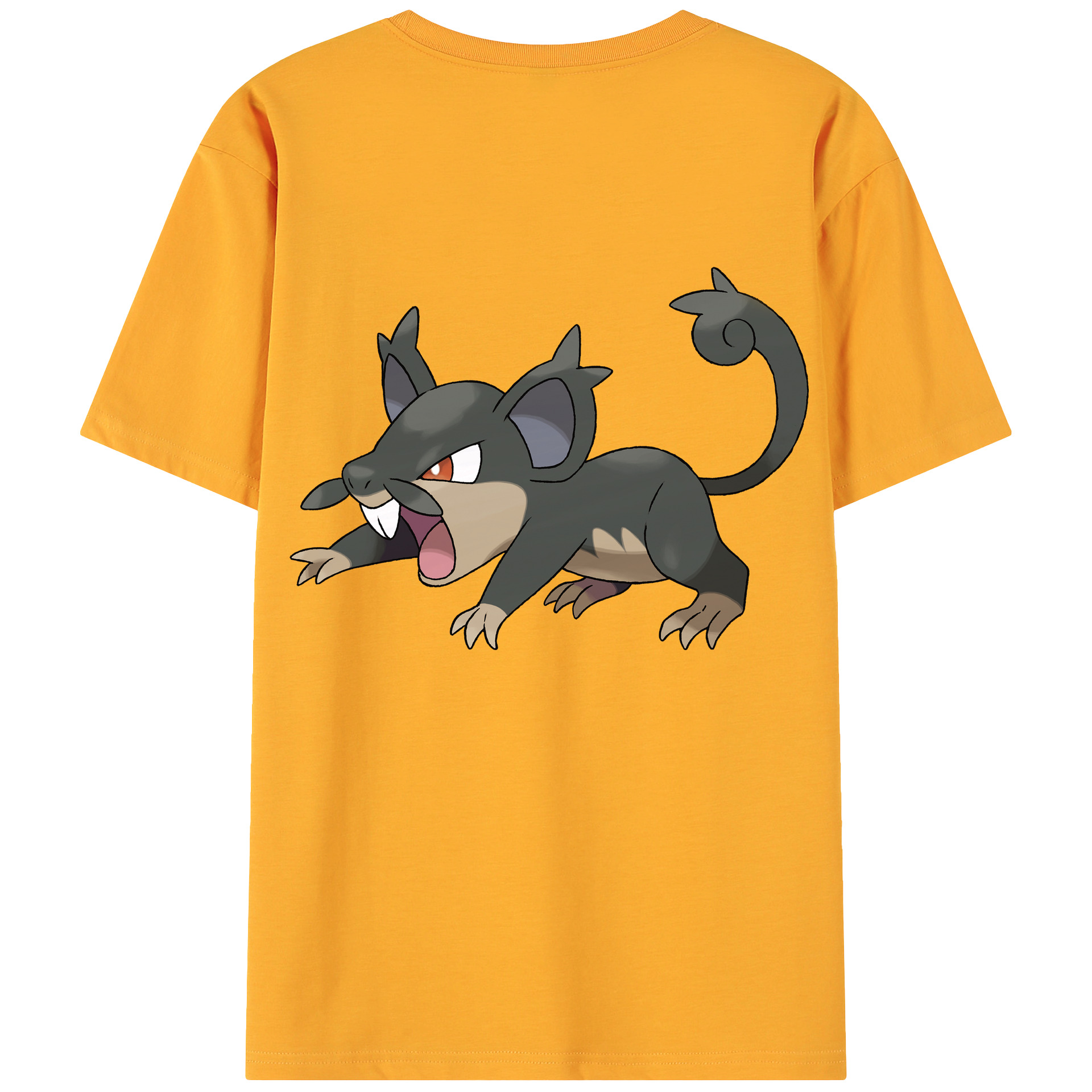 （画像用） ポケットモンスター Pokémon 綿100％ メンズ半袖Tシャツ（バックプリント） 通気性