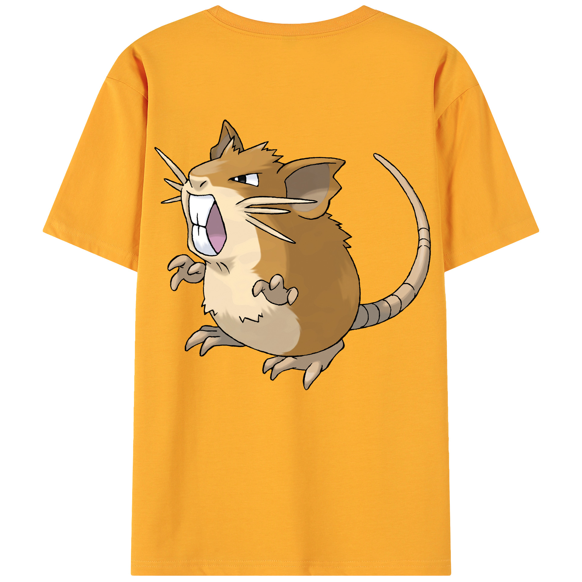 （画像用） ポケットモンスター Pokémon 綿100％ メンズ半袖Tシャツ（バックプリント） 通気性