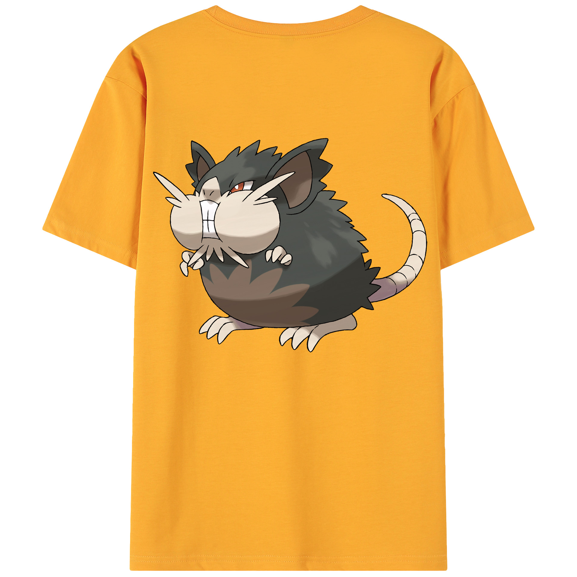 （画像用） ポケットモンスター Pokémon 綿100％ メンズ半袖Tシャツ（バックプリント） 通気性