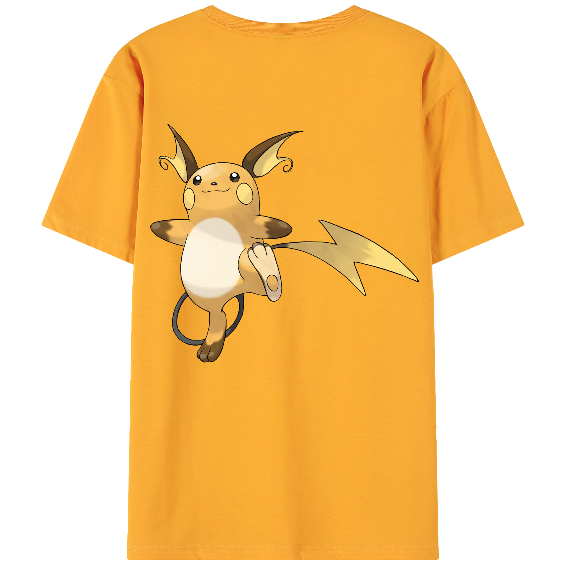 （画像用） ポケットモンスター Pokémon 綿100％ メンズ半袖Tシャツ（バックプリント） 通気性