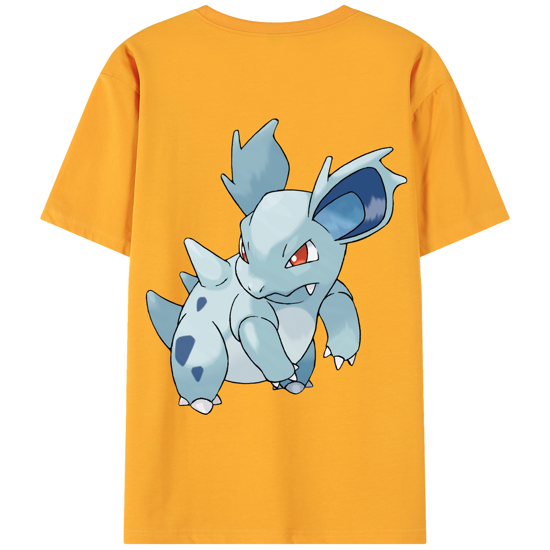 （画像用） ポケットモンスター Pokémon 綿100％ メンズ半袖Tシャツ（バックプリント） 通気性