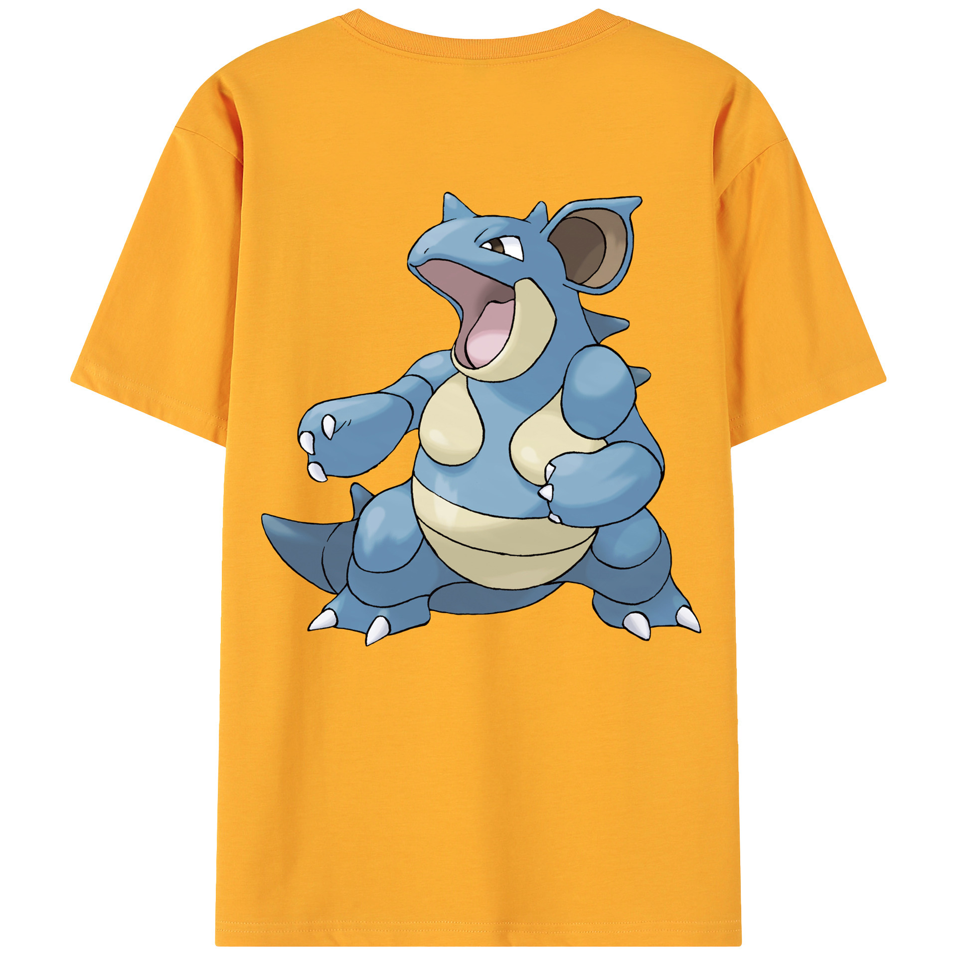 （画像用） ポケットモンスター Pokémon 綿100％ メンズ半袖Tシャツ（バックプリント） 通気性