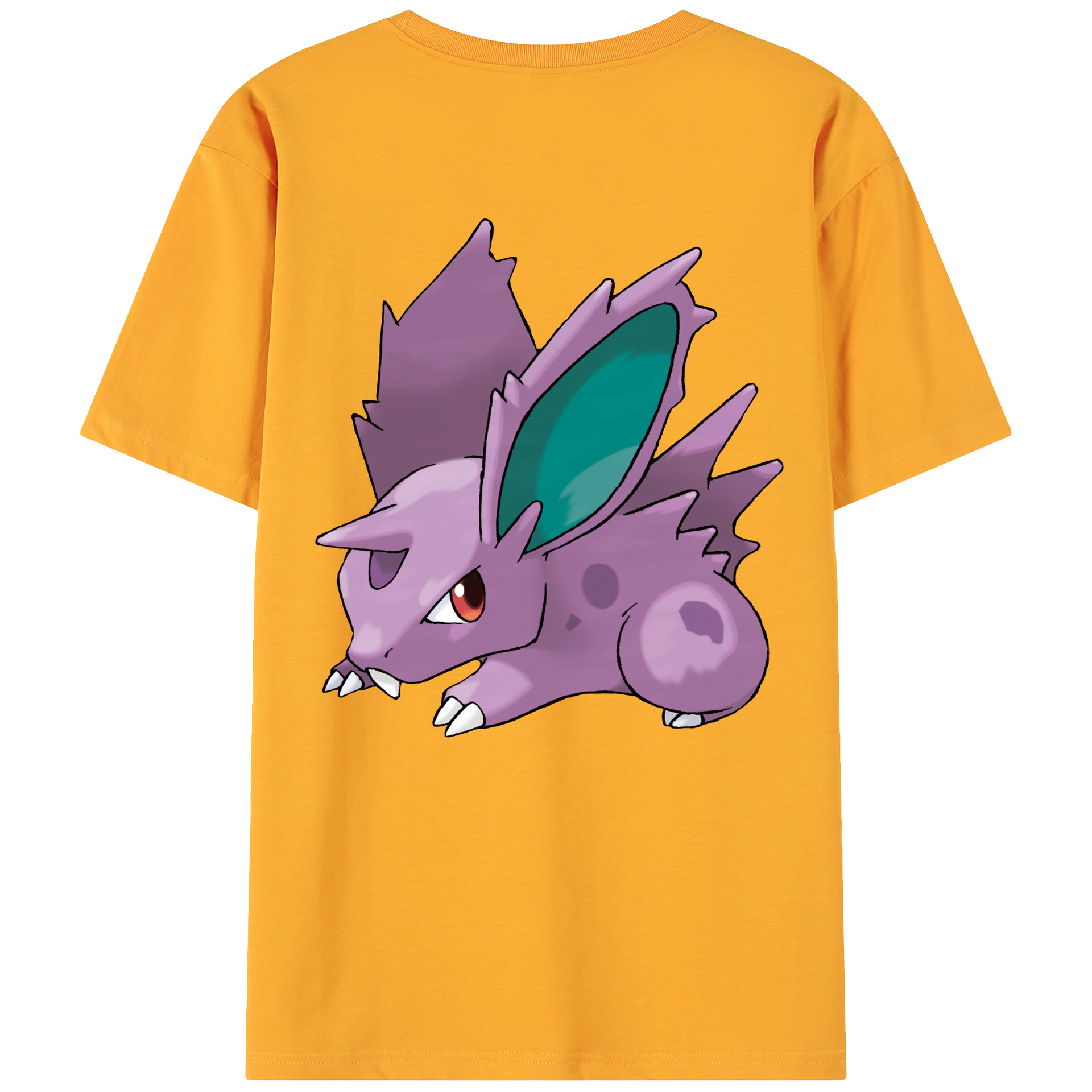（画像用） ポケットモンスター Pokémon 綿100％ メンズ半袖Tシャツ（バックプリント） 通気性