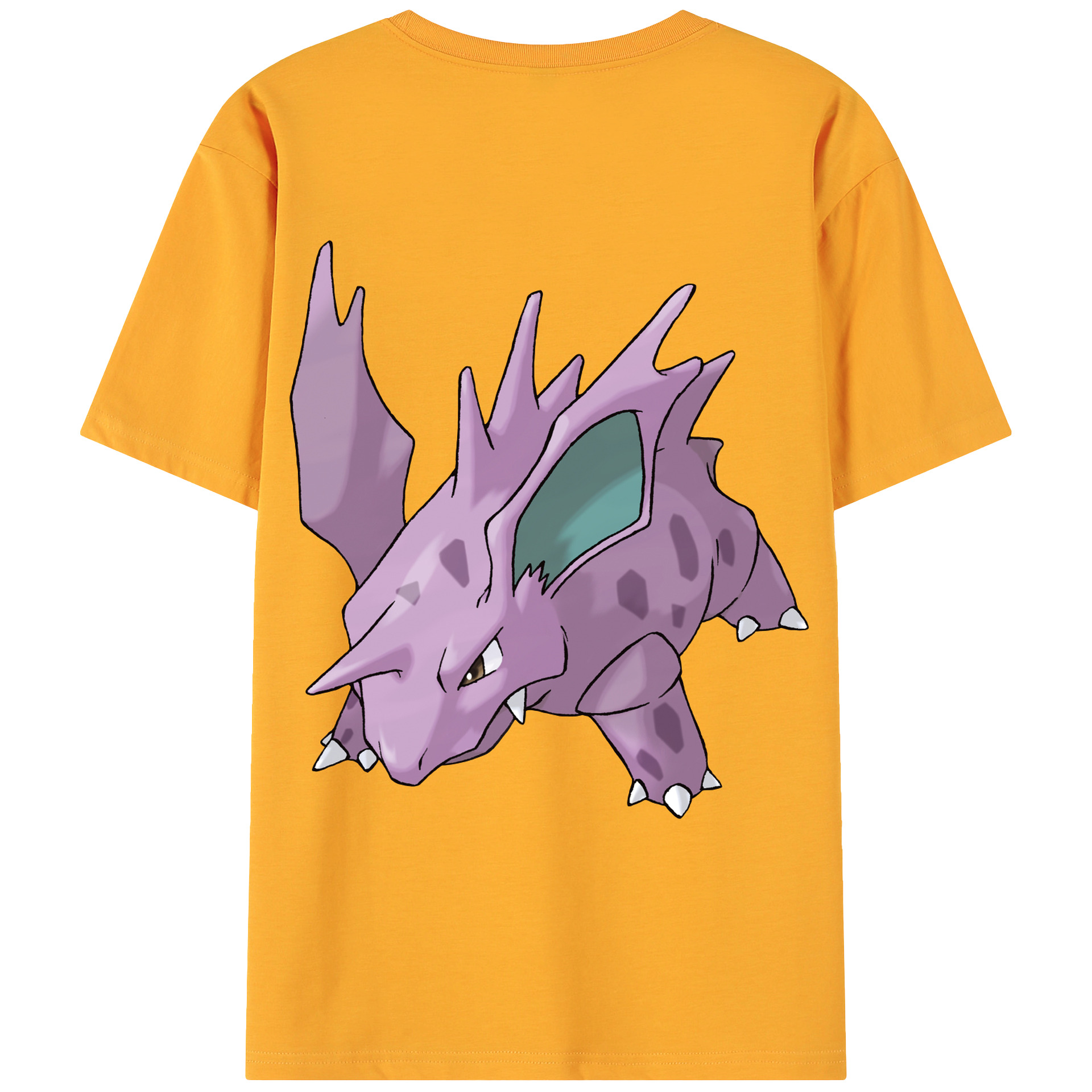 （画像用） ポケットモンスター Pokémon 綿100％ メンズ半袖Tシャツ（バックプリント） 通気性