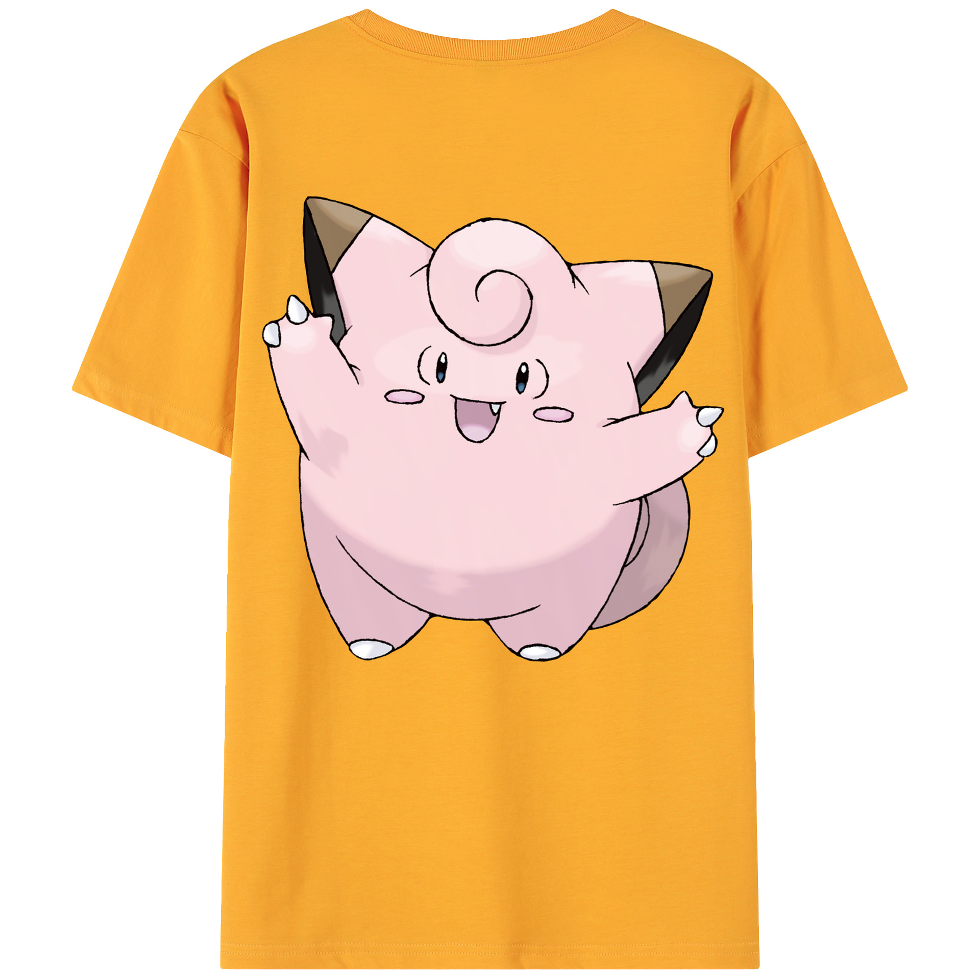 （画像用） ポケットモンスター Pokémon 綿100％ メンズ半袖Tシャツ（バックプリント） 通気性
