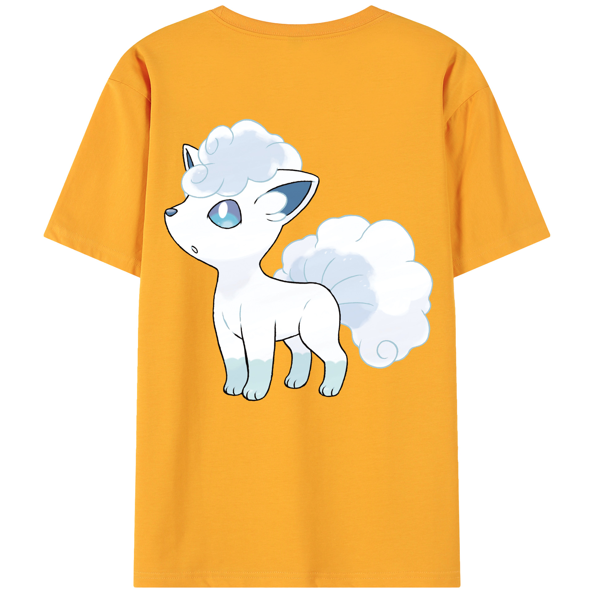 （画像用） ポケットモンスター Pokémon 綿100％ メンズ半袖Tシャツ（バックプリント） 通気性