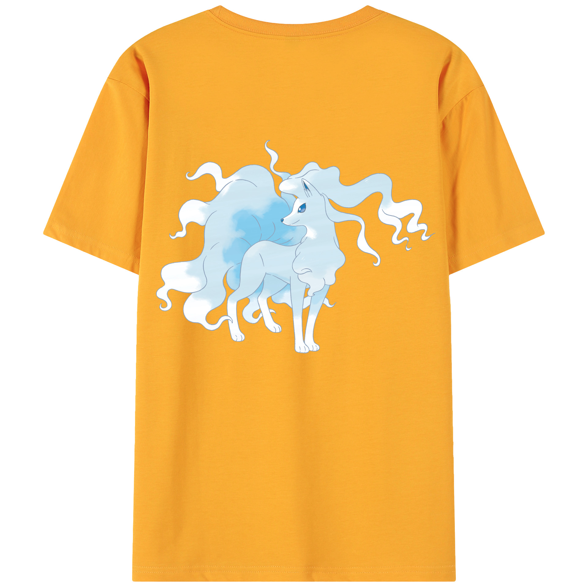 （画像用） ポケットモンスター Pokémon 綿100％ メンズ半袖Tシャツ（バックプリント） 通気性