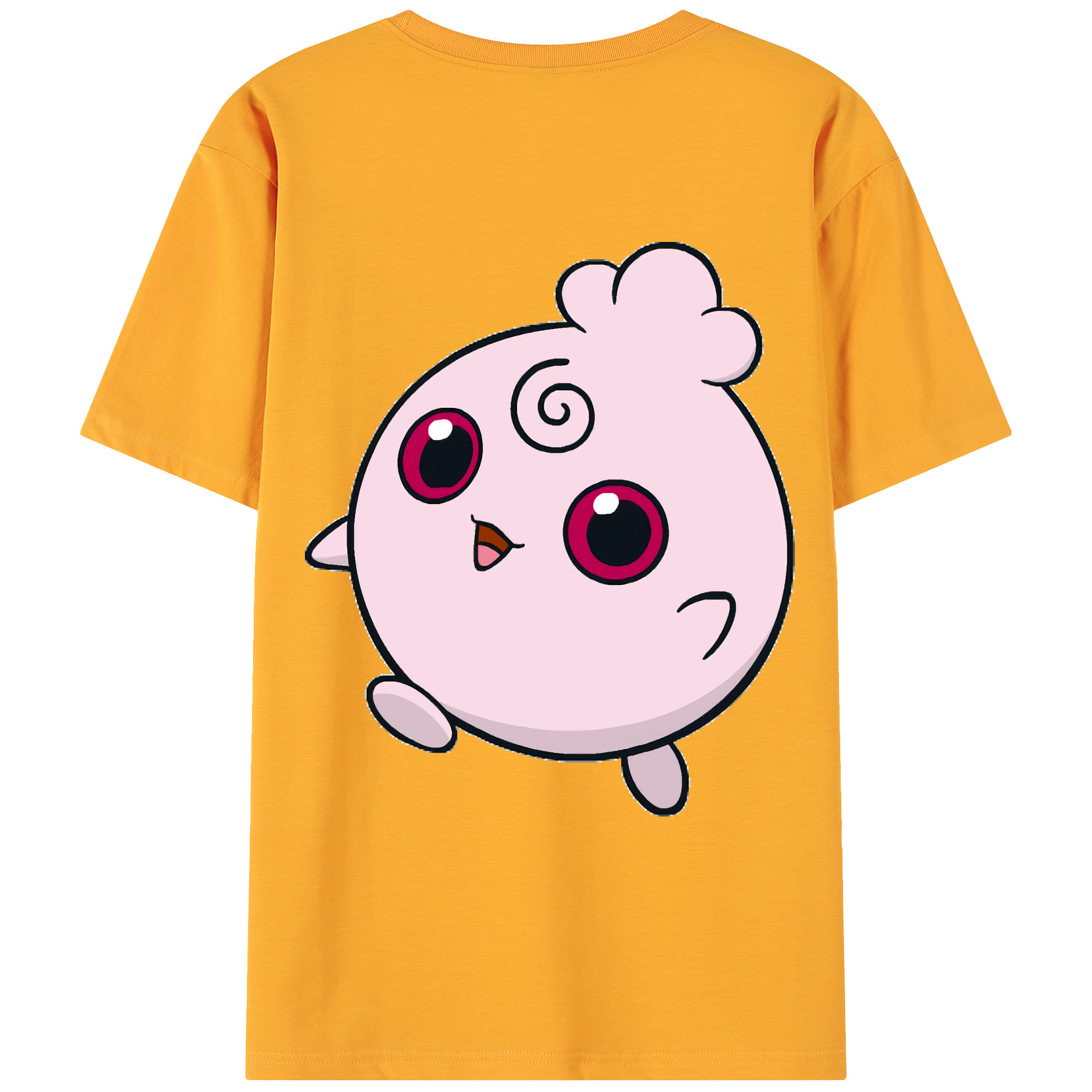 （画像用） ポケットモンスター Pokémon 綿100％ メンズ半袖Tシャツ（バックプリント） 通気性