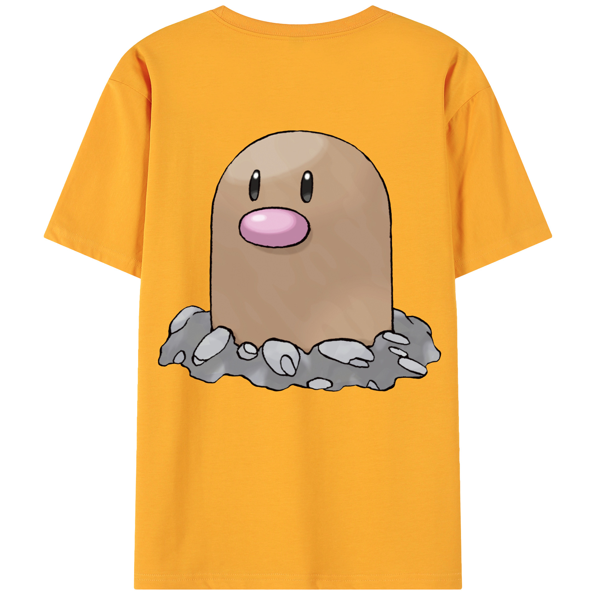 （画像用） ポケットモンスター Pokémon 綿100％ メンズ半袖Tシャツ（バックプリント） 通気性