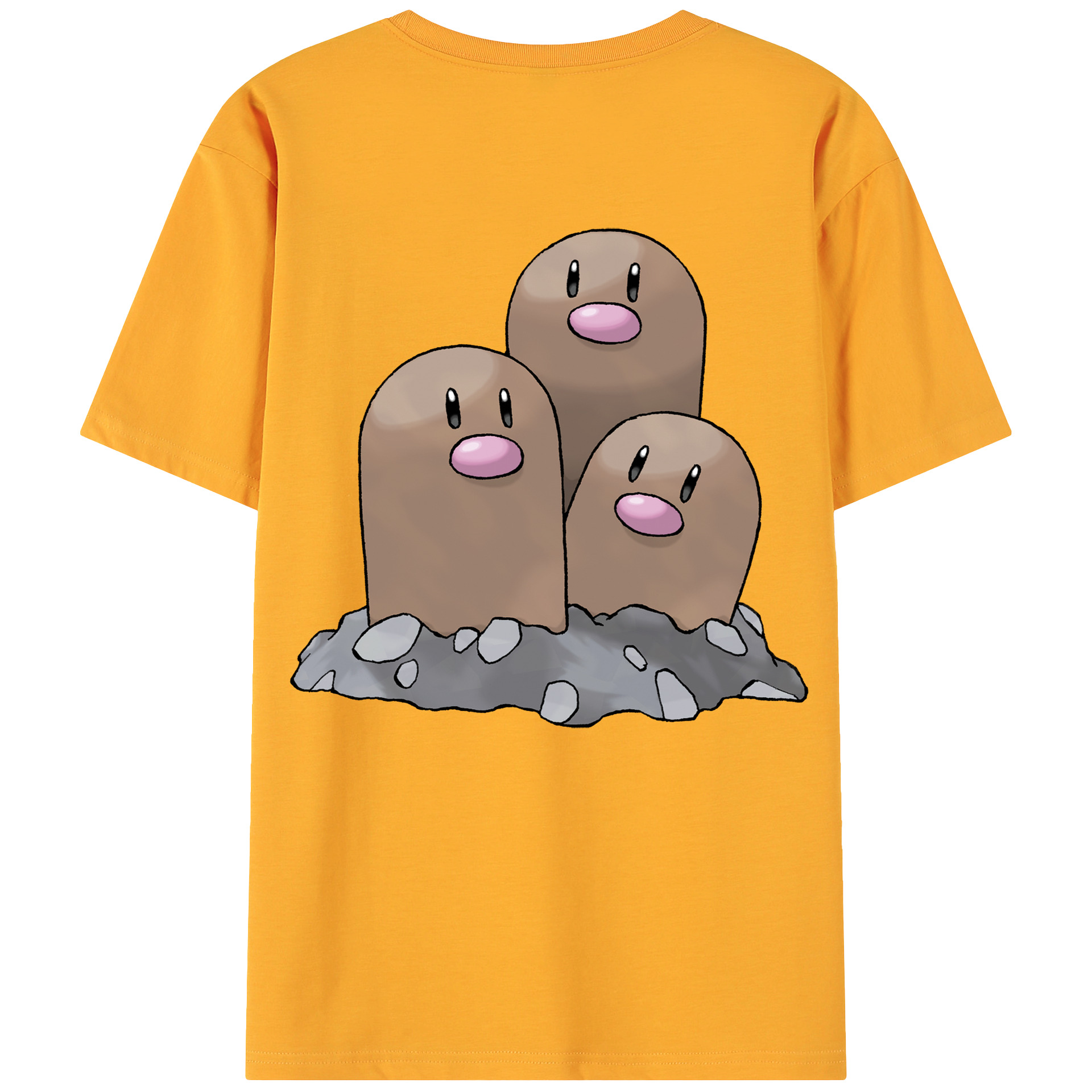 （画像用） ポケットモンスター Pokémon 綿100％ メンズ半袖Tシャツ（バックプリント） 通気性