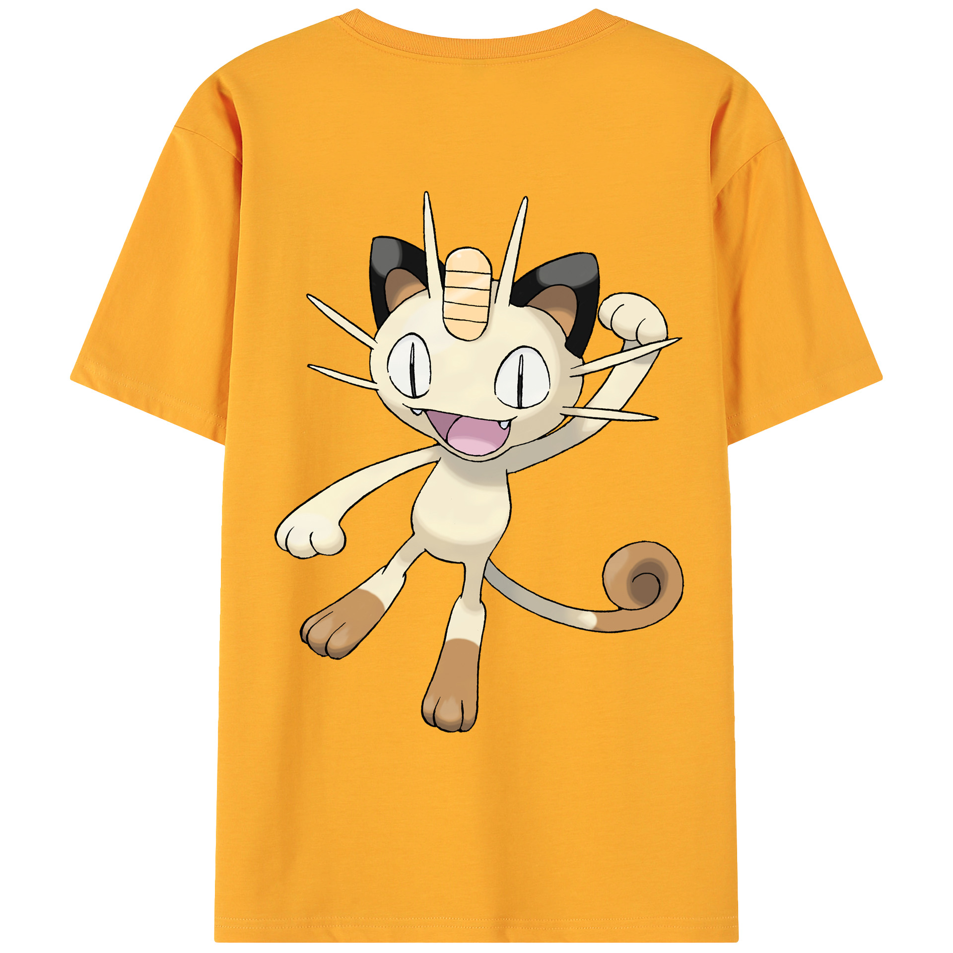 （画像用） ポケットモンスター Pokémon 綿100％ メンズ半袖Tシャツ（バックプリント） 通気性