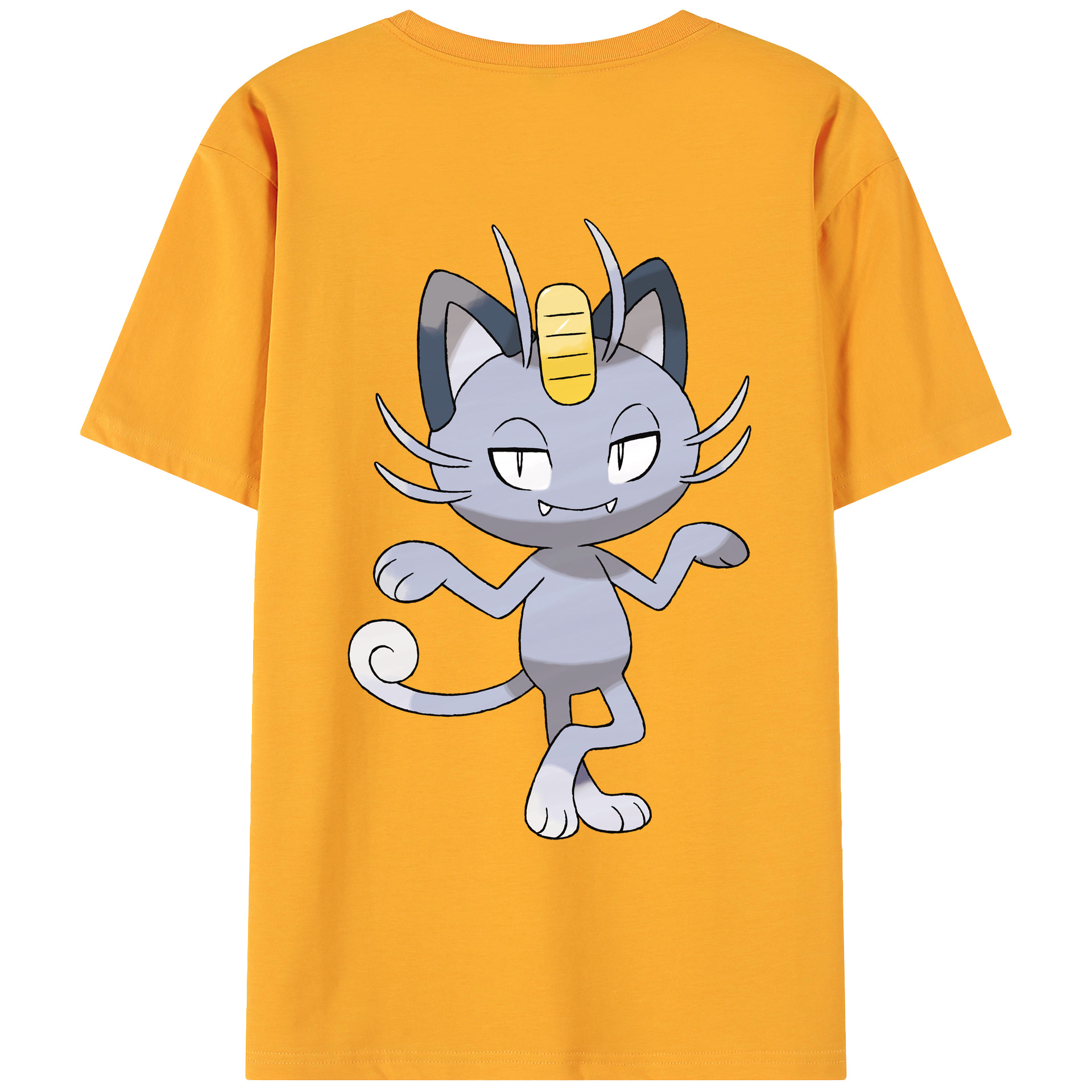 （画像用） ポケットモンスター Pokémon 綿100％ メンズ半袖Tシャツ（バックプリント） 通気性
