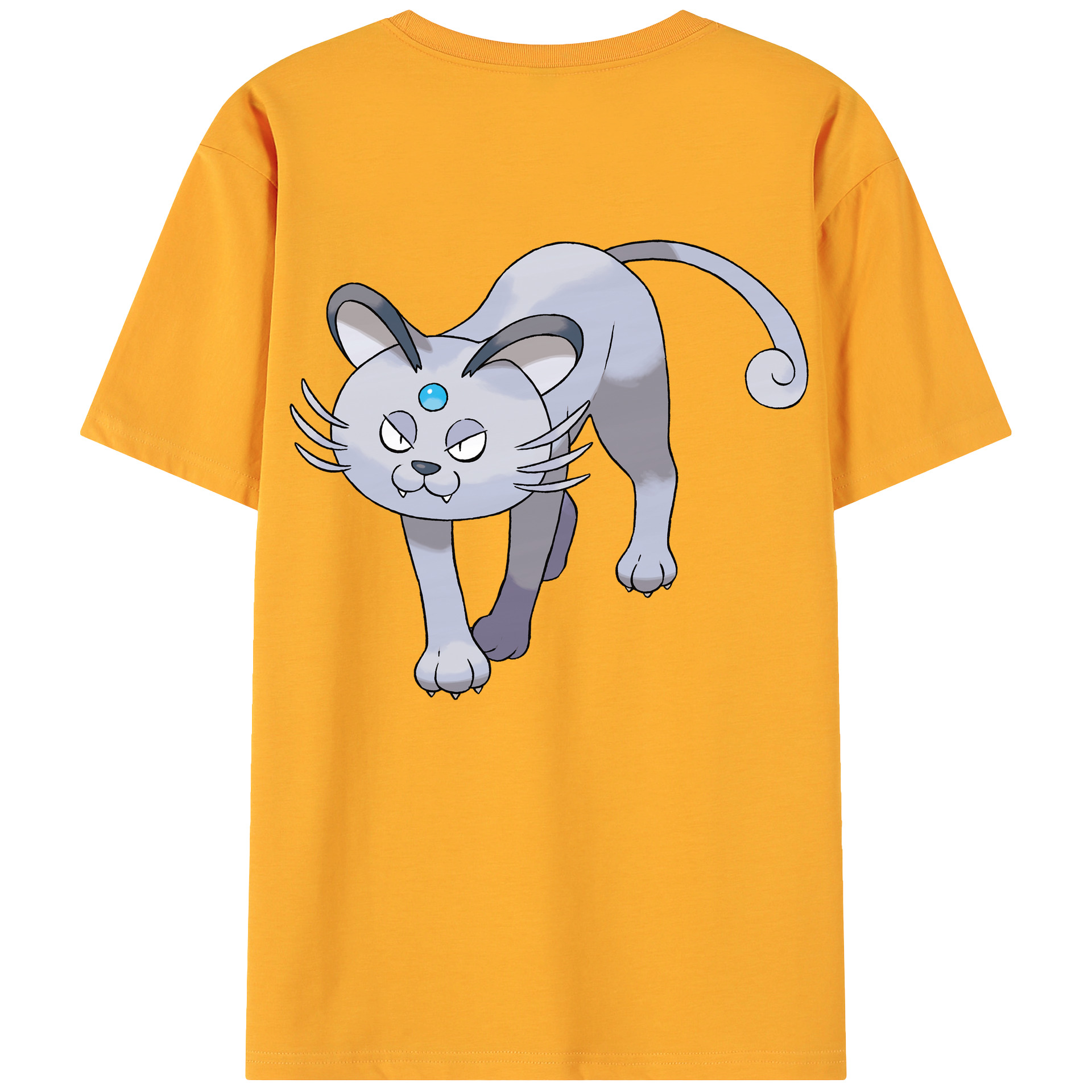 （画像用） ポケットモンスター Pokémon 綿100％ メンズ半袖Tシャツ（バックプリント） 通気性