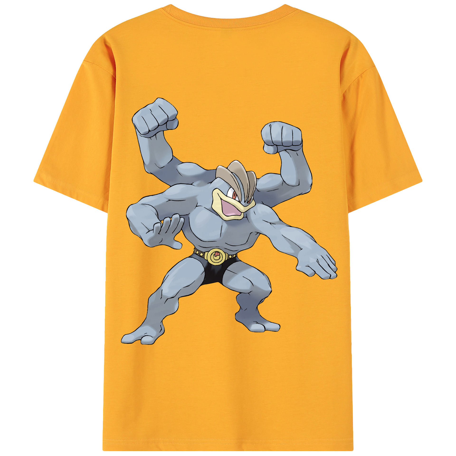 （画像用） ポケットモンスター Pokémon 綿100％ メンズ半袖Tシャツ（バックプリント） 通気性