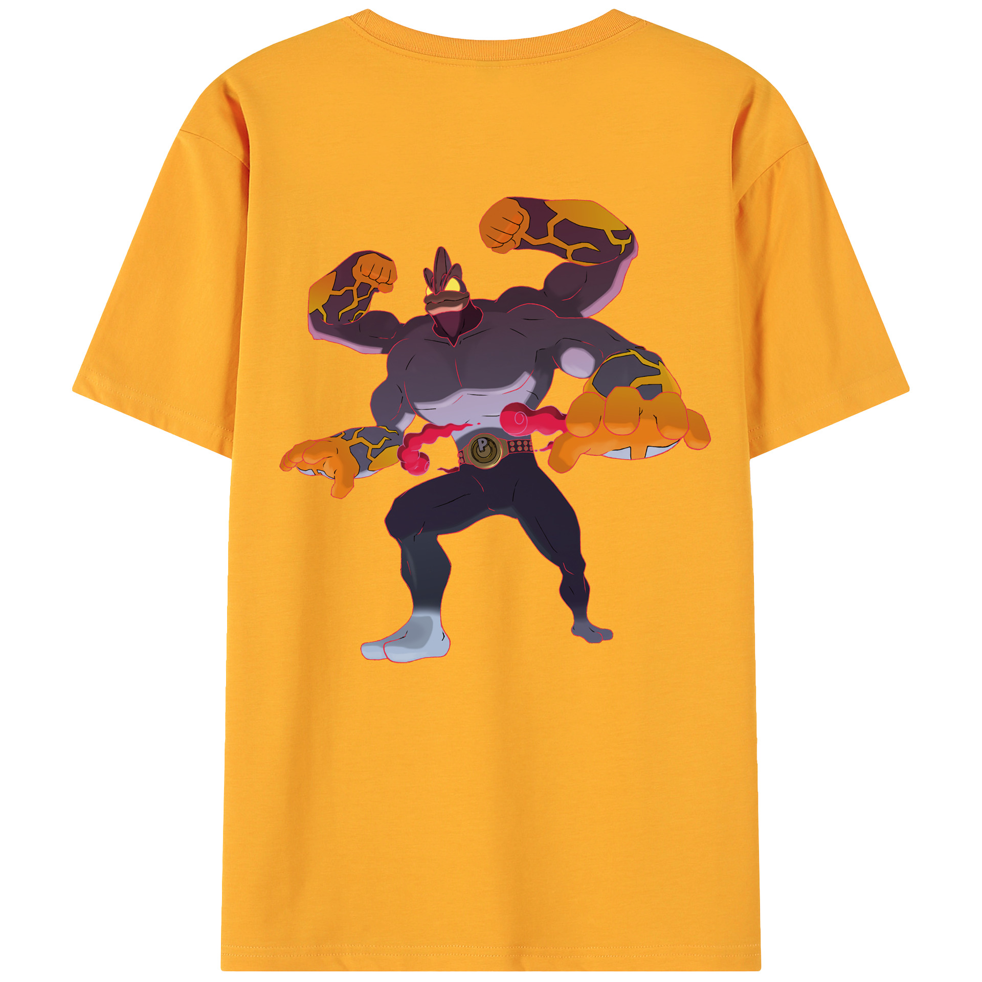 （画像用） ポケットモンスター Pokémon 綿100％ メンズ半袖Tシャツ（バックプリント） 通気性