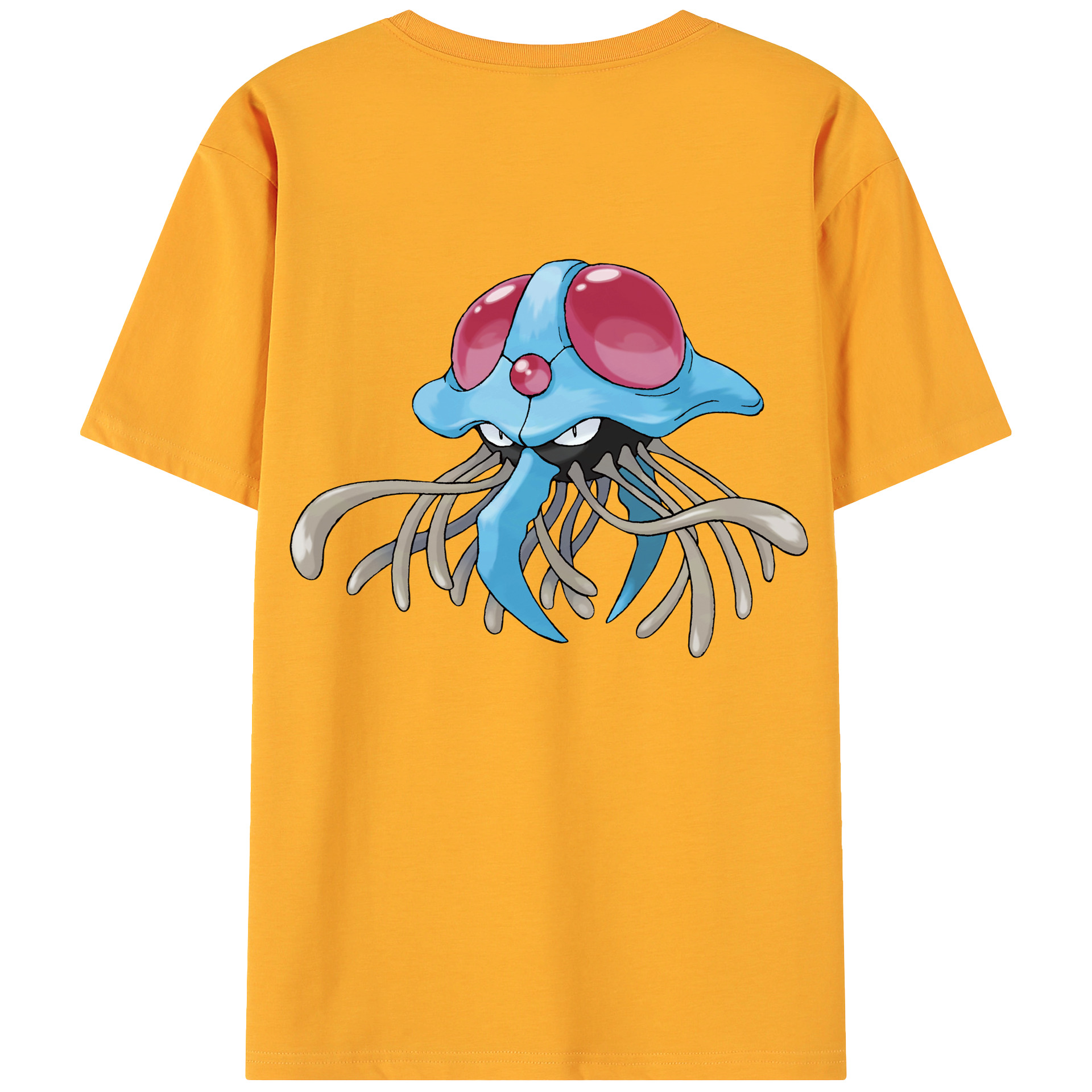 （画像用） ポケットモンスター Pokémon 綿100％ メンズ半袖Tシャツ（バックプリント） 通気性