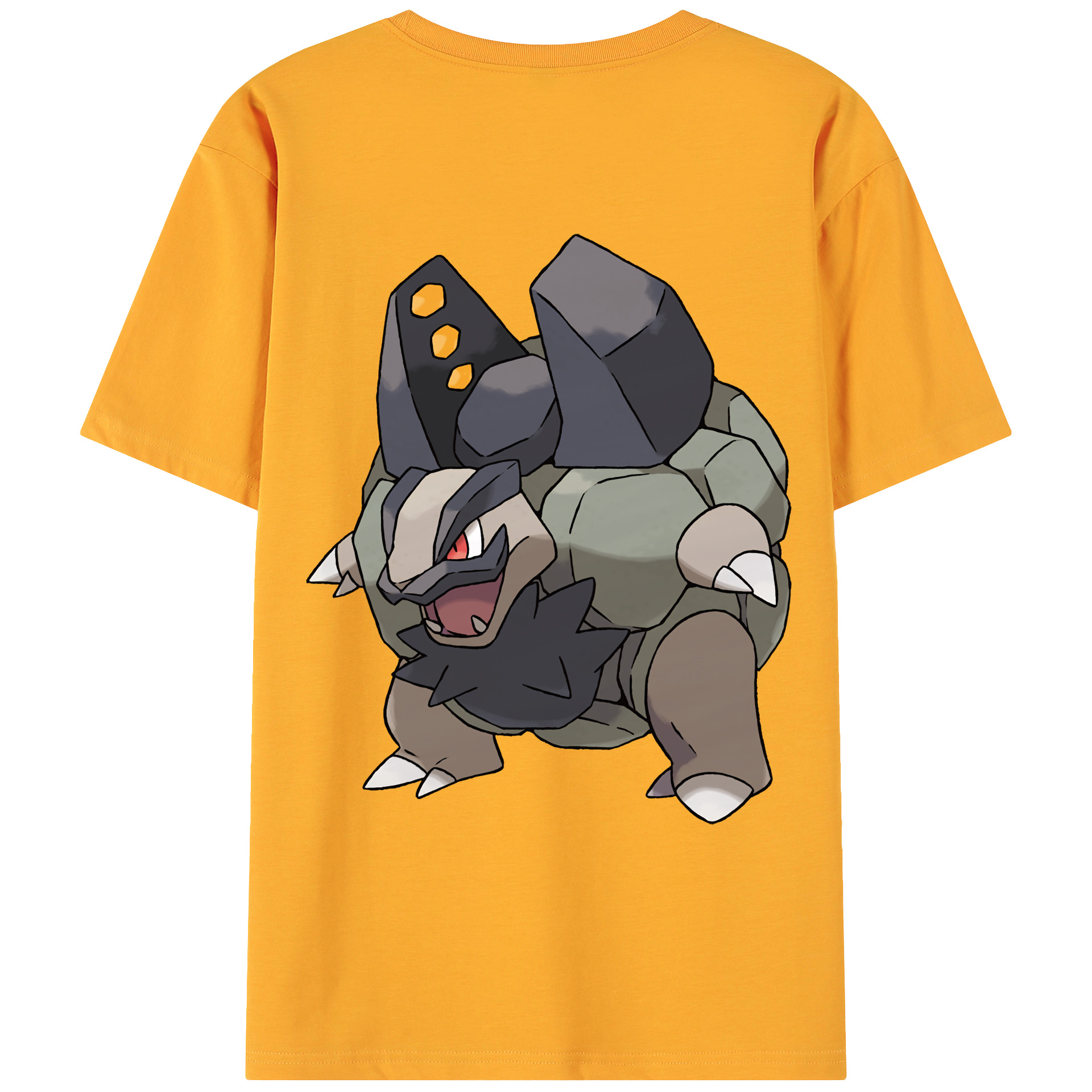（画像用） ポケットモンスター Pokémon 綿100％ メンズ半袖Tシャツ（バックプリント） 通気性