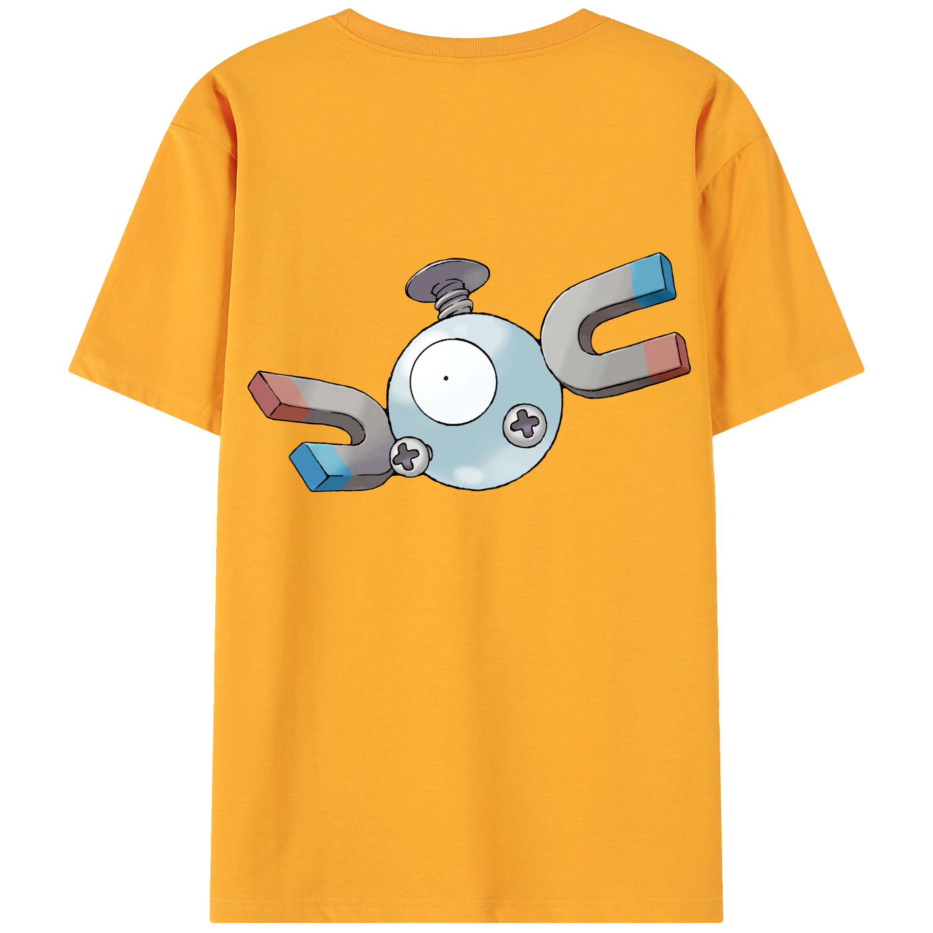 （画像用） ポケットモンスター Pokémon 綿100％ メンズ半袖Tシャツ（バックプリント） 通気性