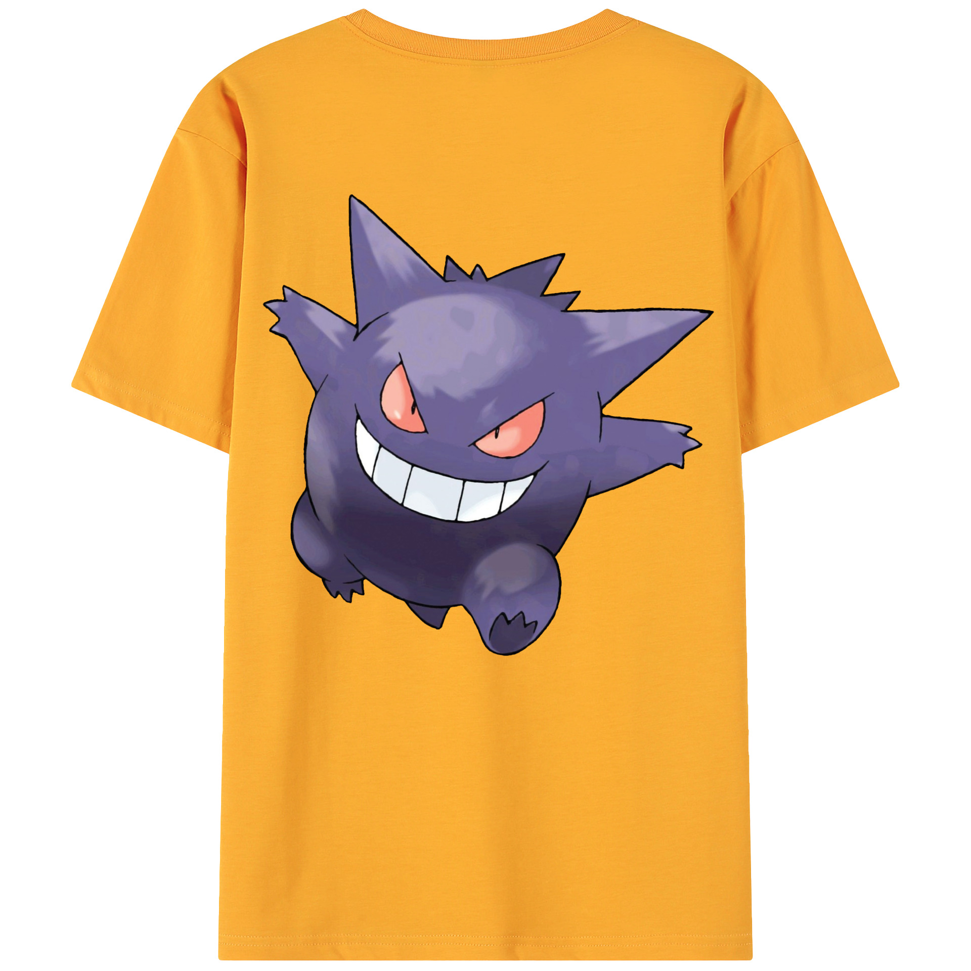 （画像用） ポケットモンスター Pokémon 綿100％ メンズ半袖Tシャツ（バックプリント） 通気性