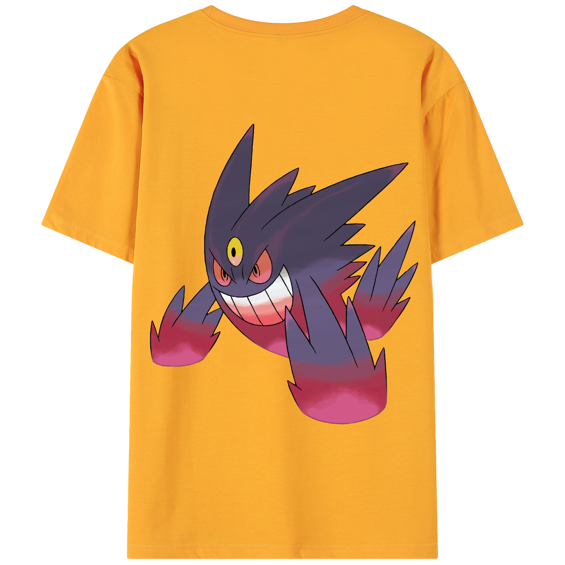 （画像用） ポケットモンスター Pokémon 綿100％ メンズ半袖Tシャツ（バックプリント） 通気性