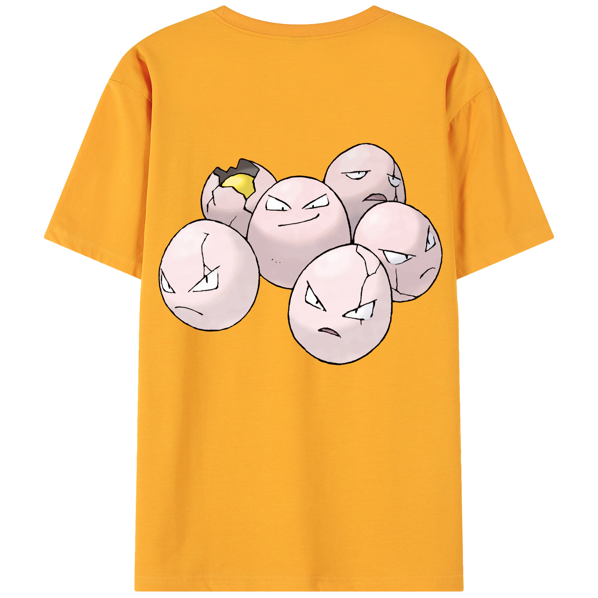 （画像用） ポケットモンスター Pokémon 綿100％ メンズ半袖Tシャツ（バックプリント） 通気性