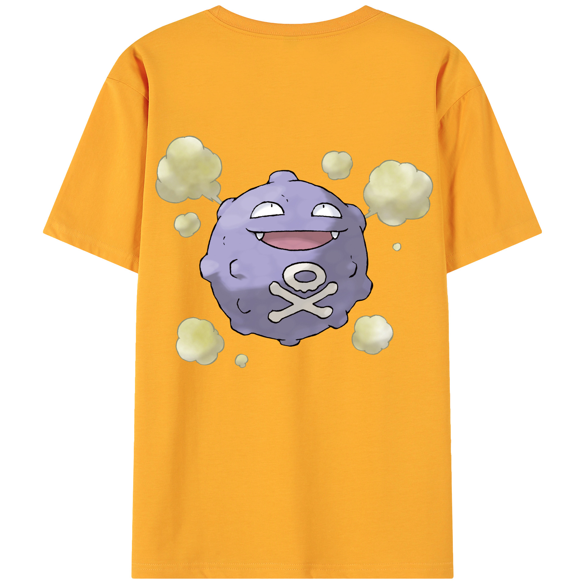 （画像用） ポケットモンスター Pokémon 綿100％ メンズ半袖Tシャツ（バックプリント） 通気性