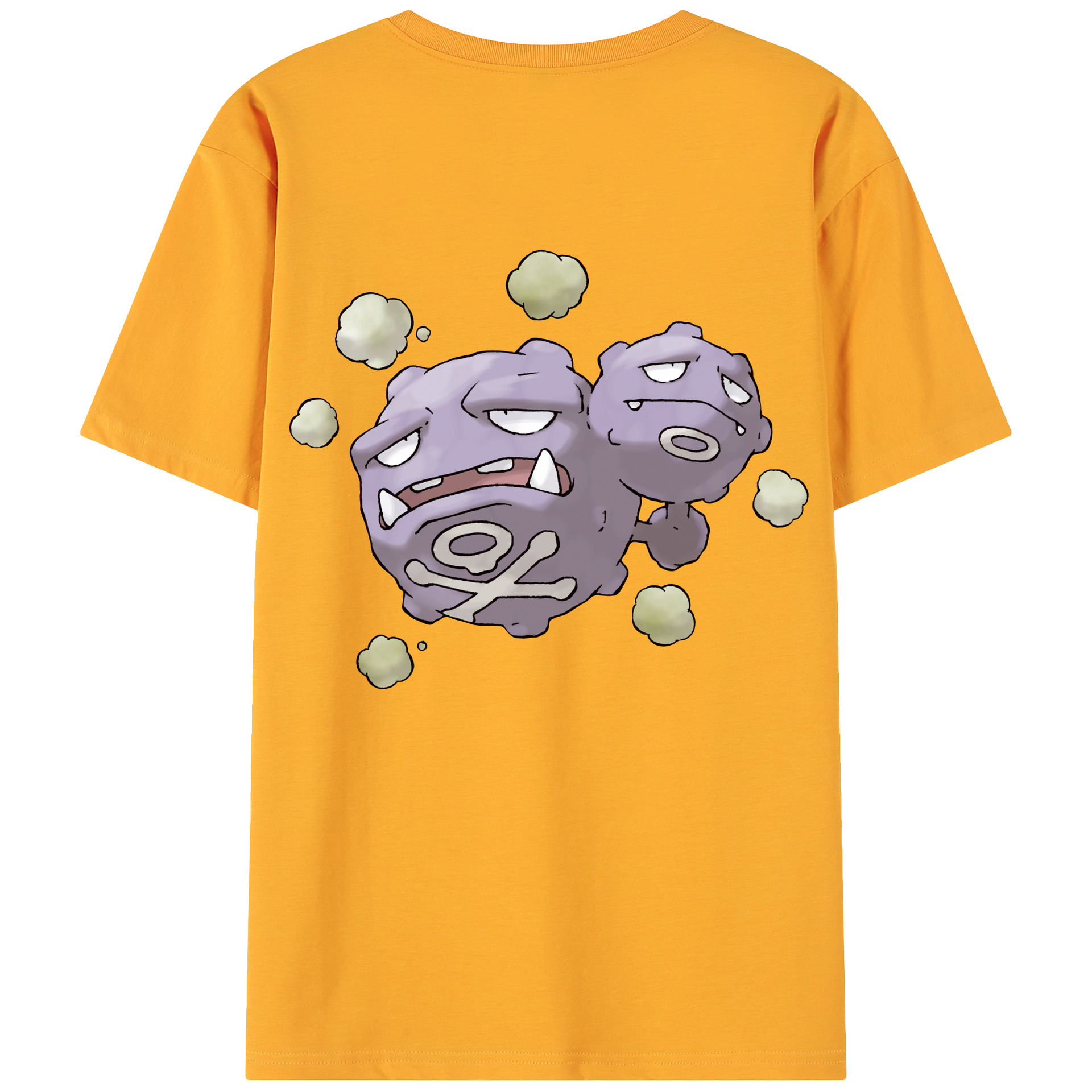 （画像用） ポケットモンスター Pokémon 綿100％ メンズ半袖Tシャツ（バックプリント） 通気性