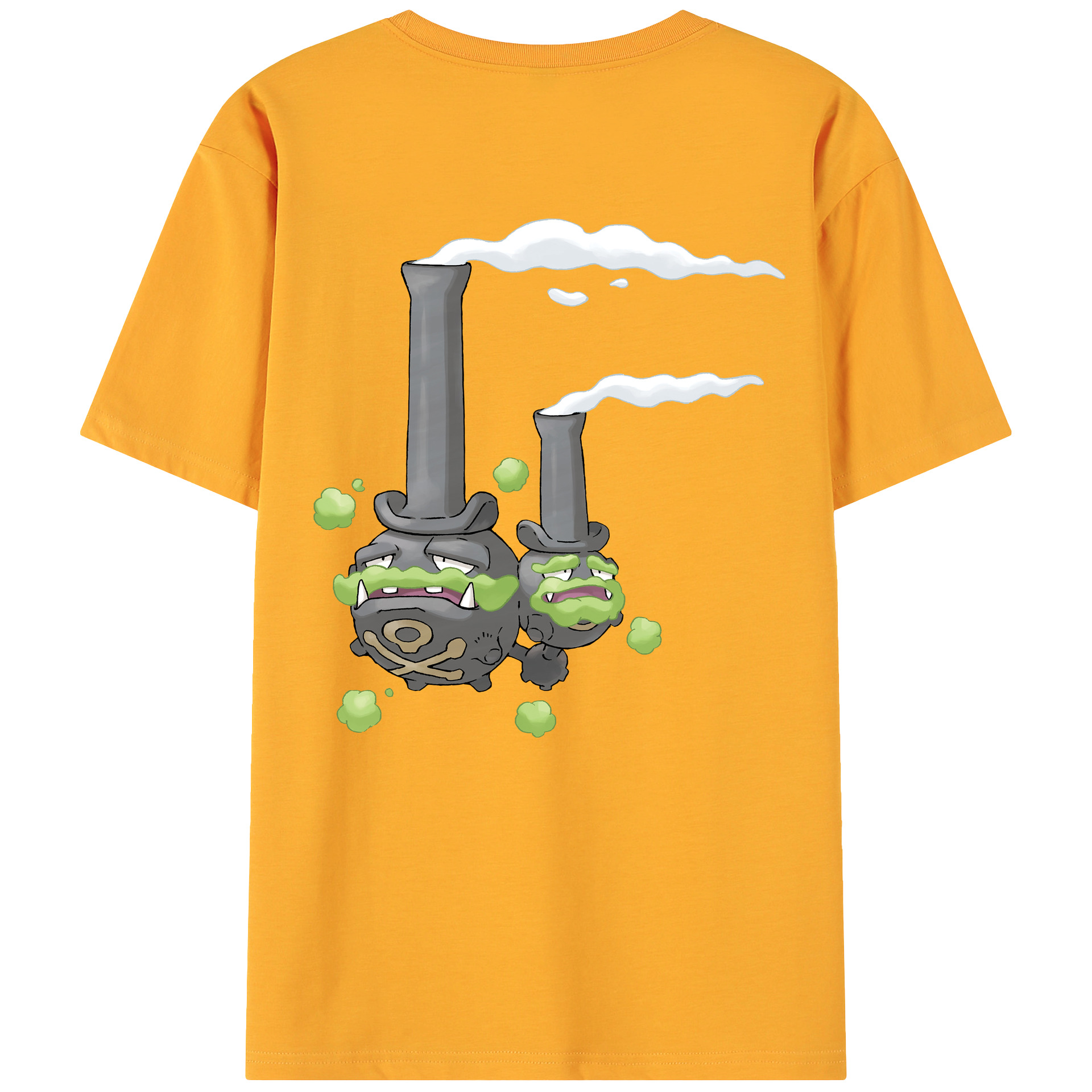 （画像用） ポケットモンスター Pokémon 綿100％ メンズ半袖Tシャツ（バックプリント） 通気性